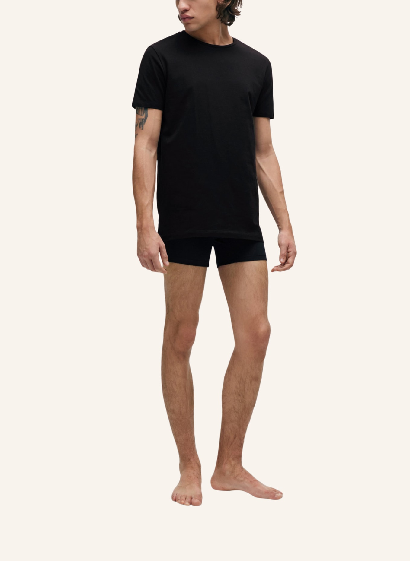 HUGO T-Shirt HUGO-ROUND Slim Fit, Farbe: WEISS (Bild 5)