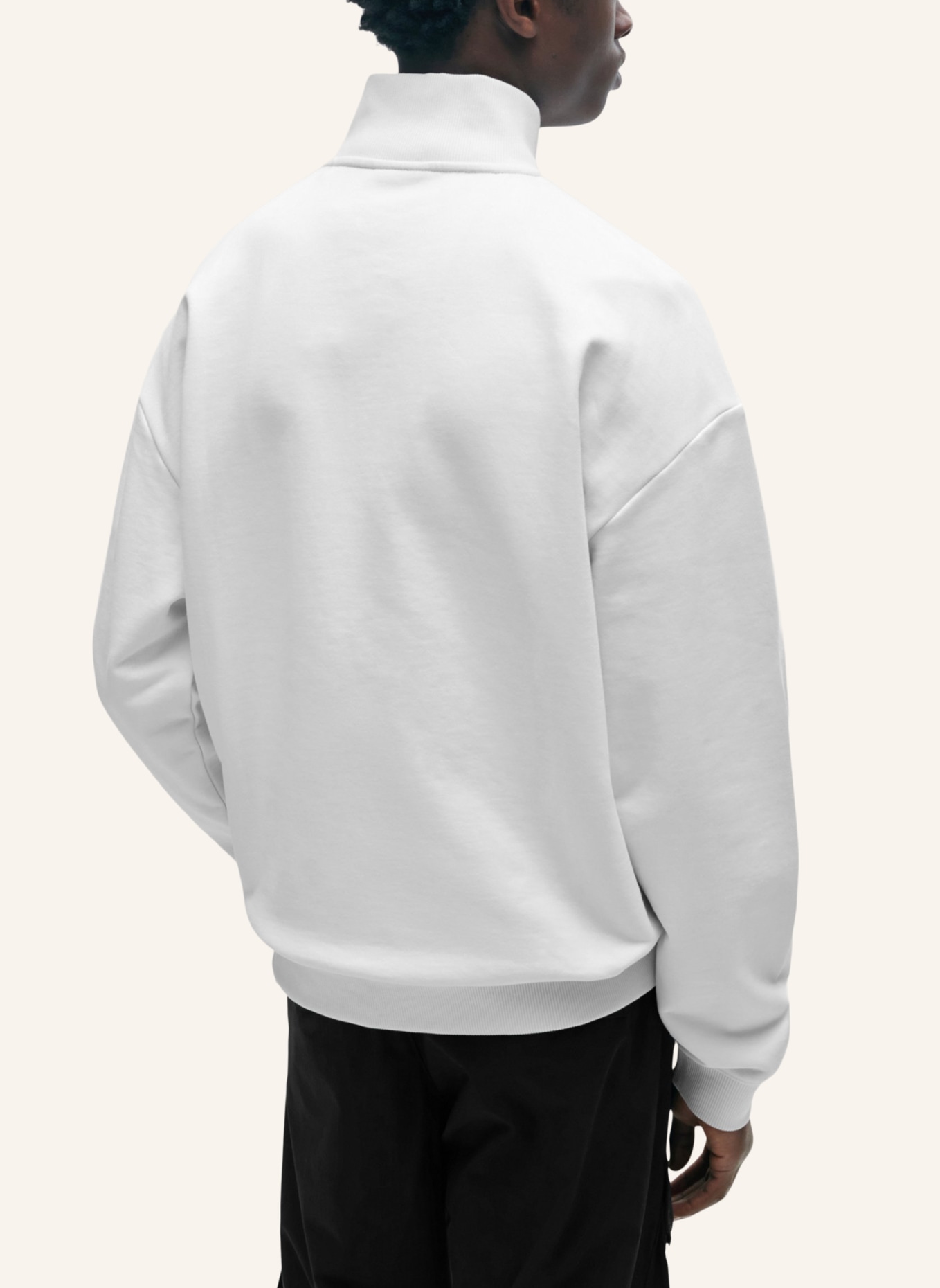 HUGO Sweatshirt DURTY Relaxed Fit, Farbe: WEISS (Bild 2)