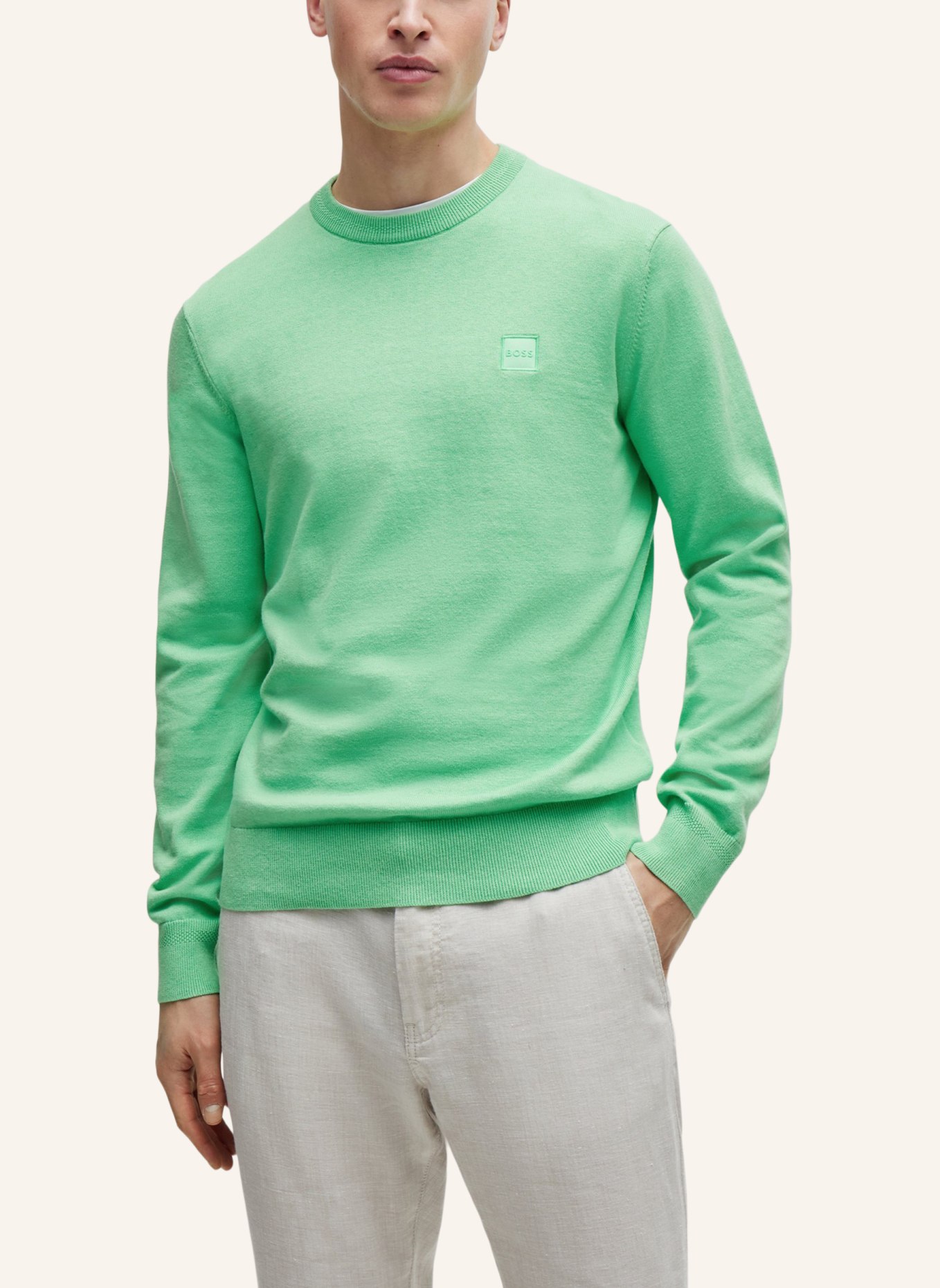 BOSS Pullover KANOVANO Regular Fit, Farbe: GRÜN (Bild 4)