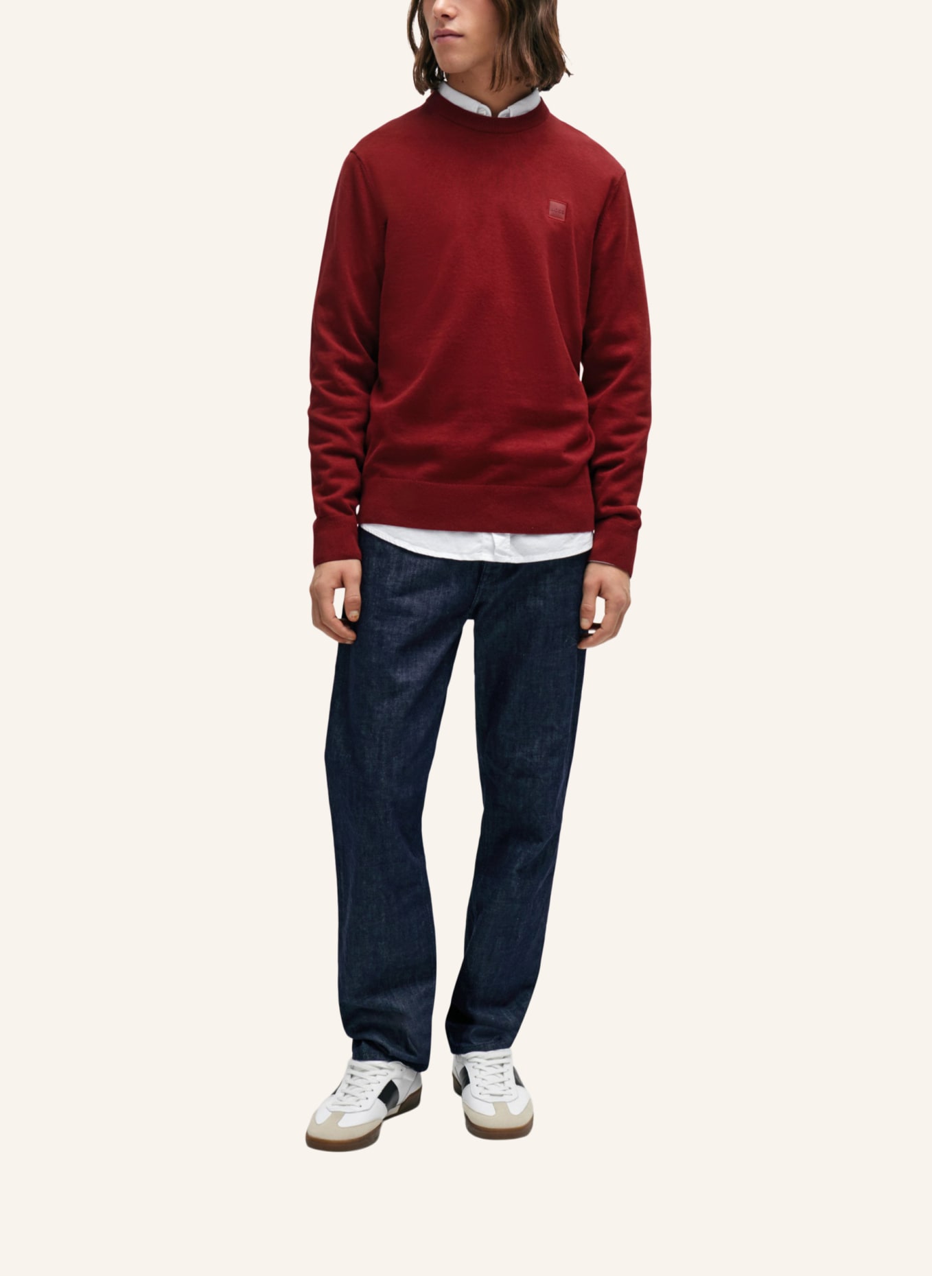 BOSS Pullover KANOVANO Regular Fit, Farbe: ROT (Bild 5)