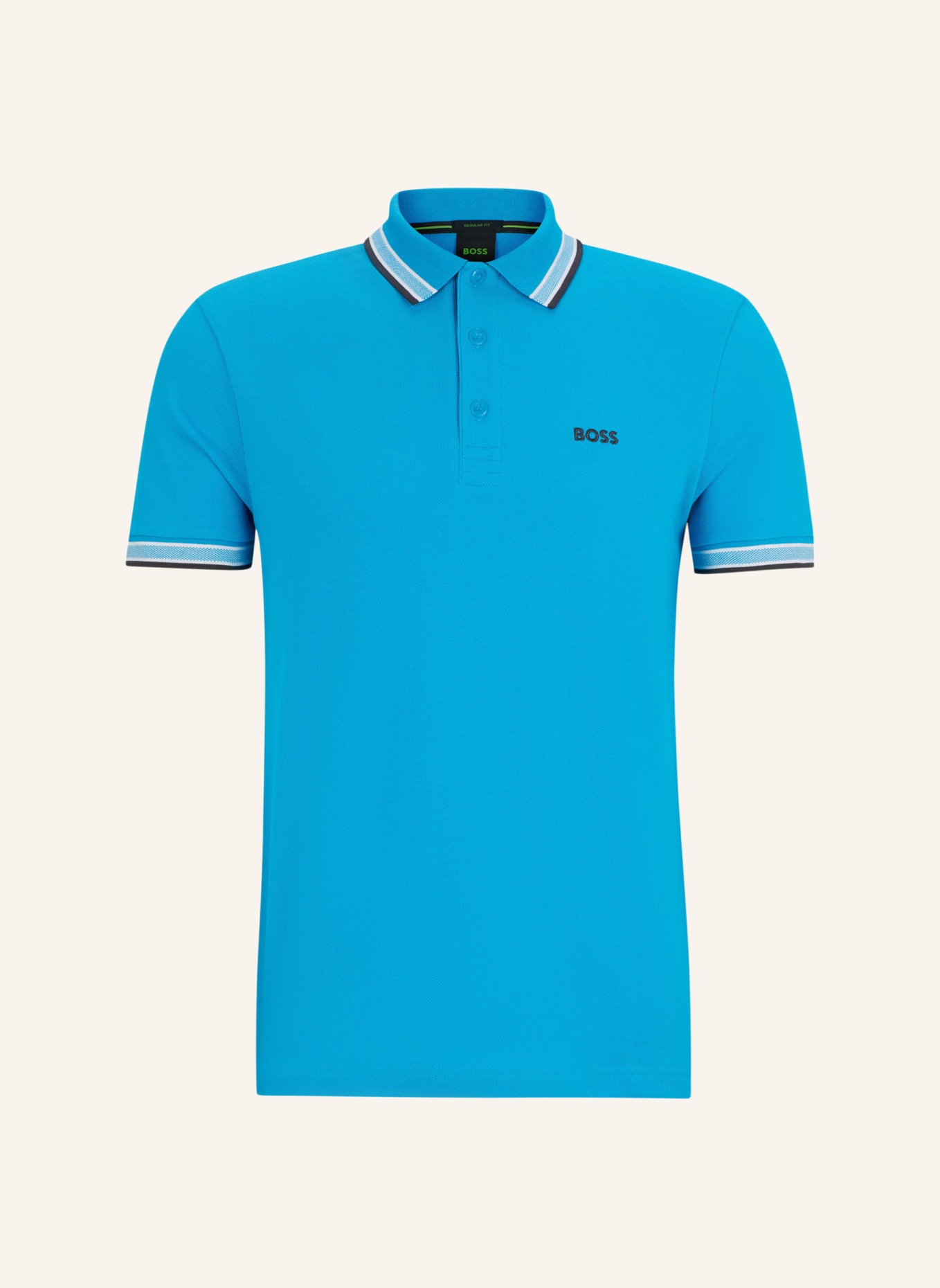 BOSS Poloshirt PADDY Regular Fit, Farbe: TÜRKIS (Bild 1)