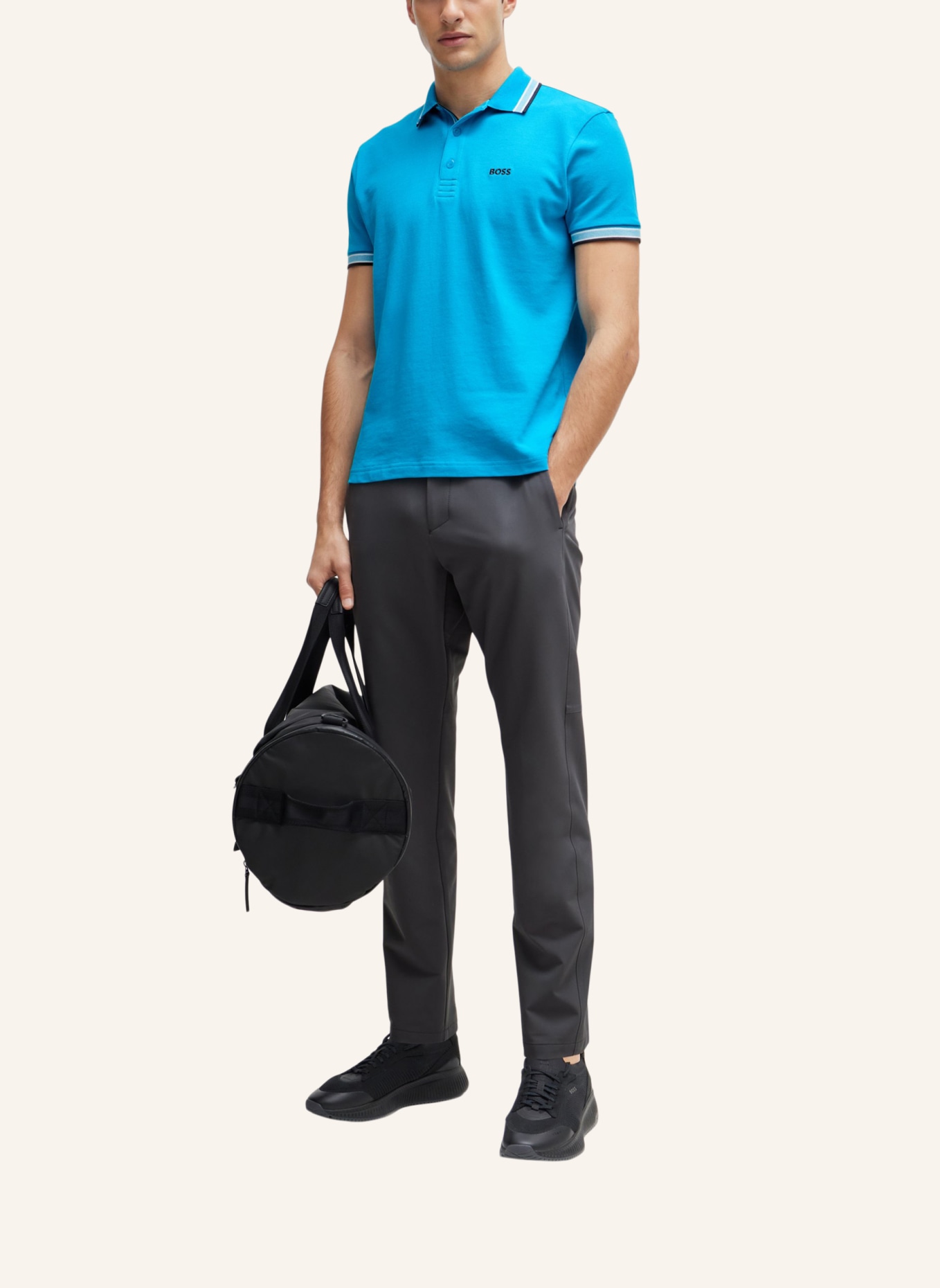 BOSS Poloshirt PADDY Regular Fit, Farbe: TÜRKIS (Bild 8)