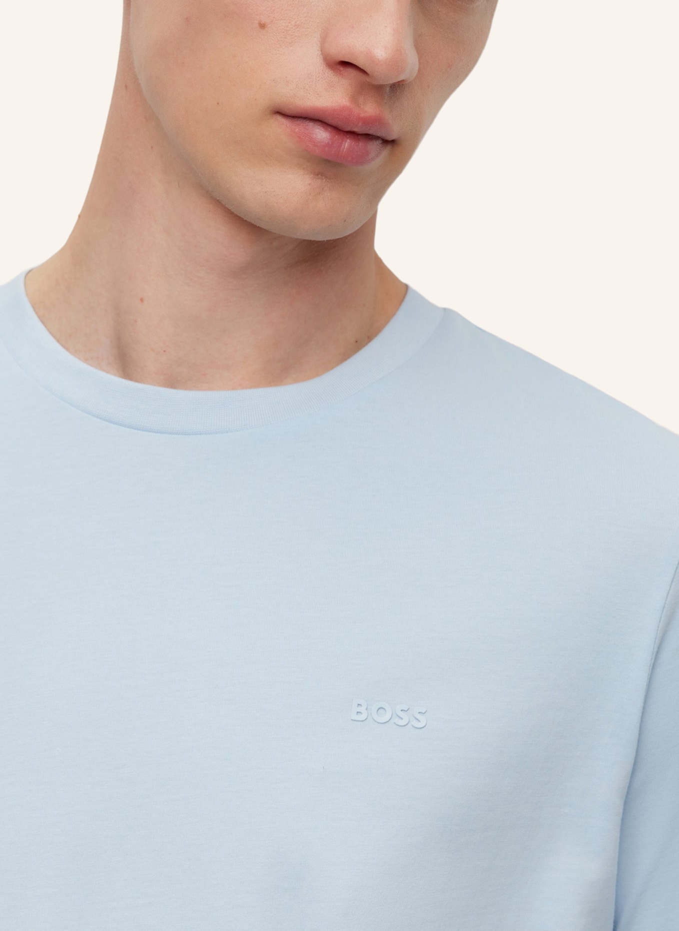 BOSS T-Shirt THOMPSON 01 Regular Fit, Farbe: HELLBLAU (Bild 5)