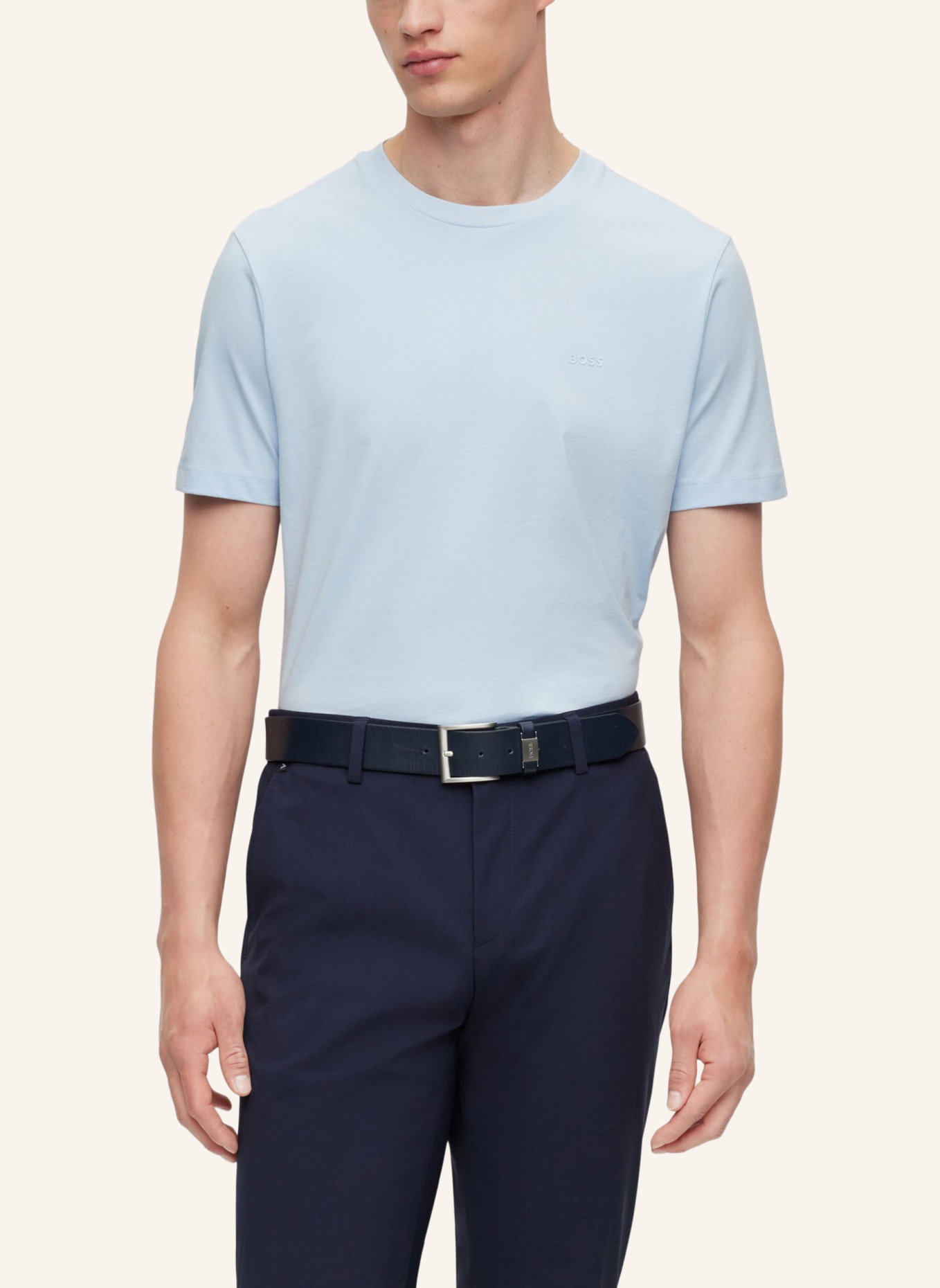 BOSS T-Shirt THOMPSON 01 Regular Fit, Farbe: HELLBLAU (Bild 7)