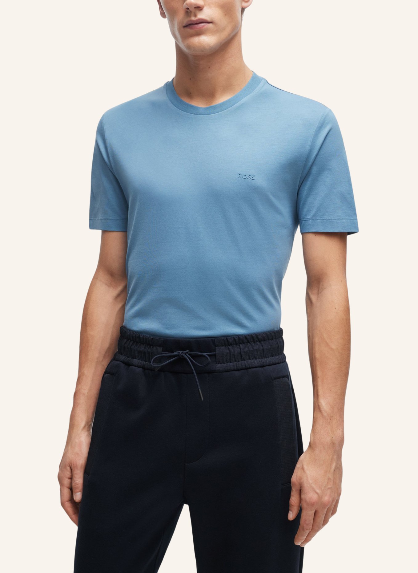 BOSS T-Shirt THOMPSON 01 Regular Fit, Farbe: HELLBLAU (Bild 6)