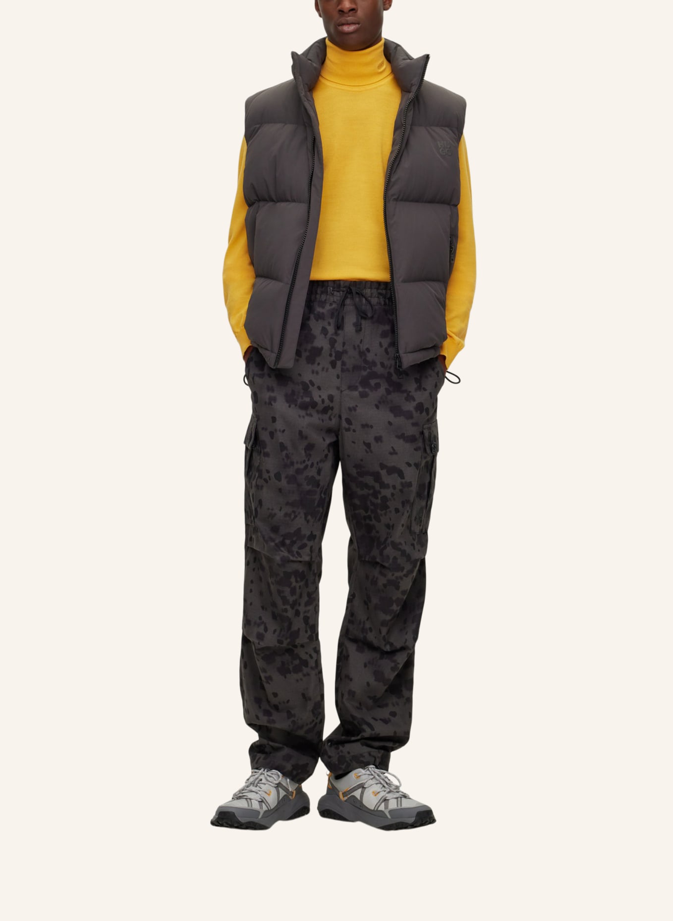 HUGO Pullover SAN THOMAS-M Regular Fit, Farbe: GELB (Bild 5)