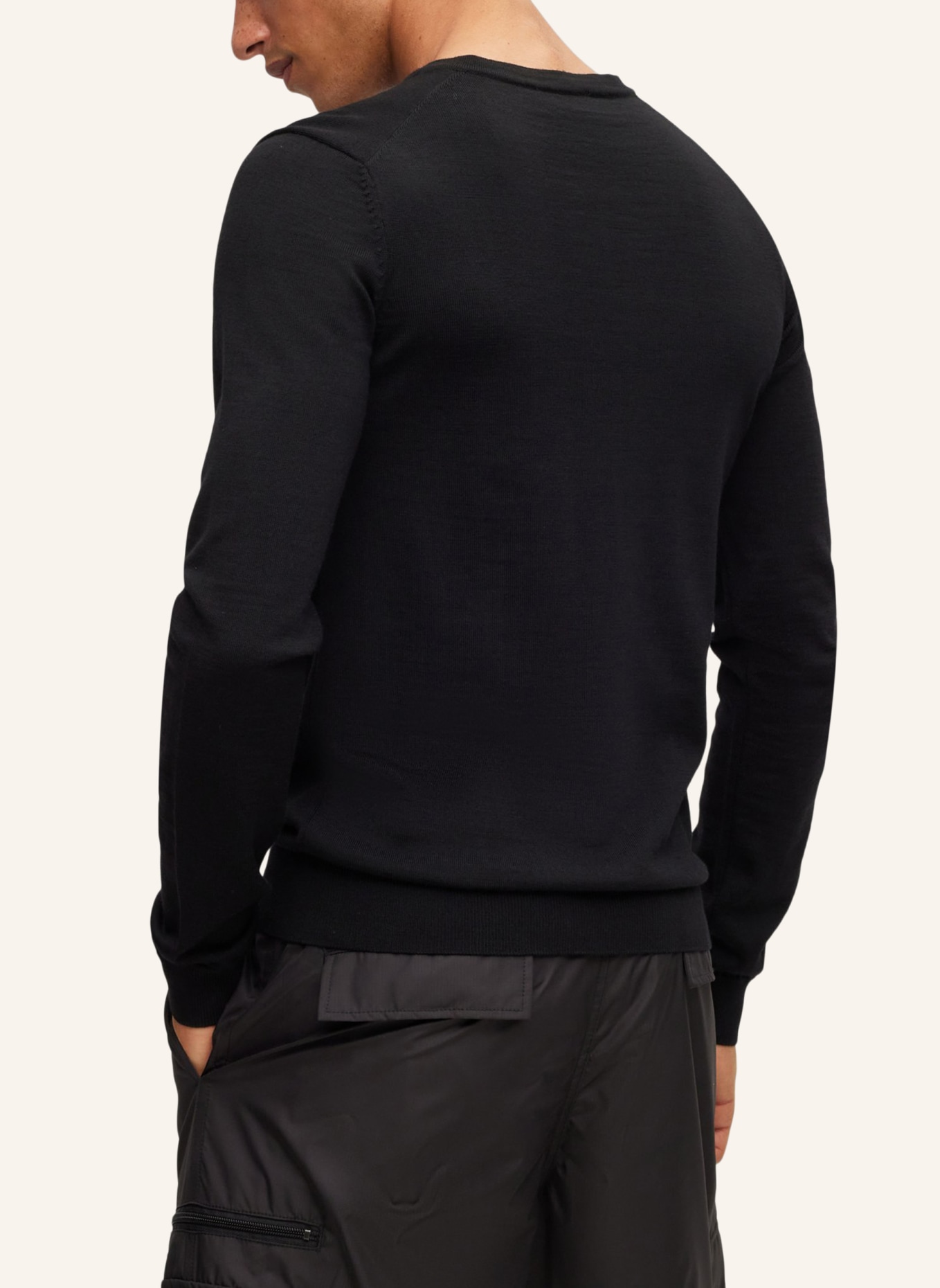 HUGO Pullover SAN VREDO-M Regular Fit, Farbe: SCHWARZ (Bild 2)