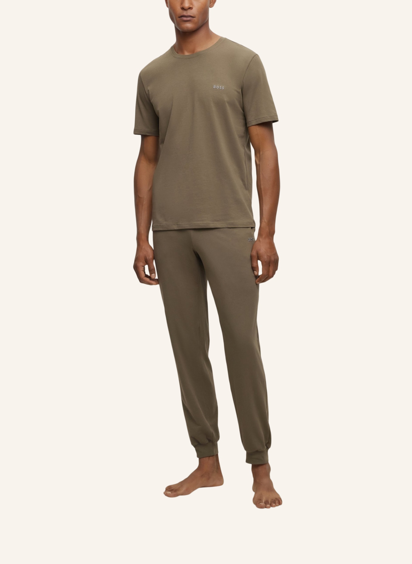 BOSS Loungewear Oberteil MIX&MATCH T-SHIRT R Regular Fit, Farbe: GRÜN (Bild 5)