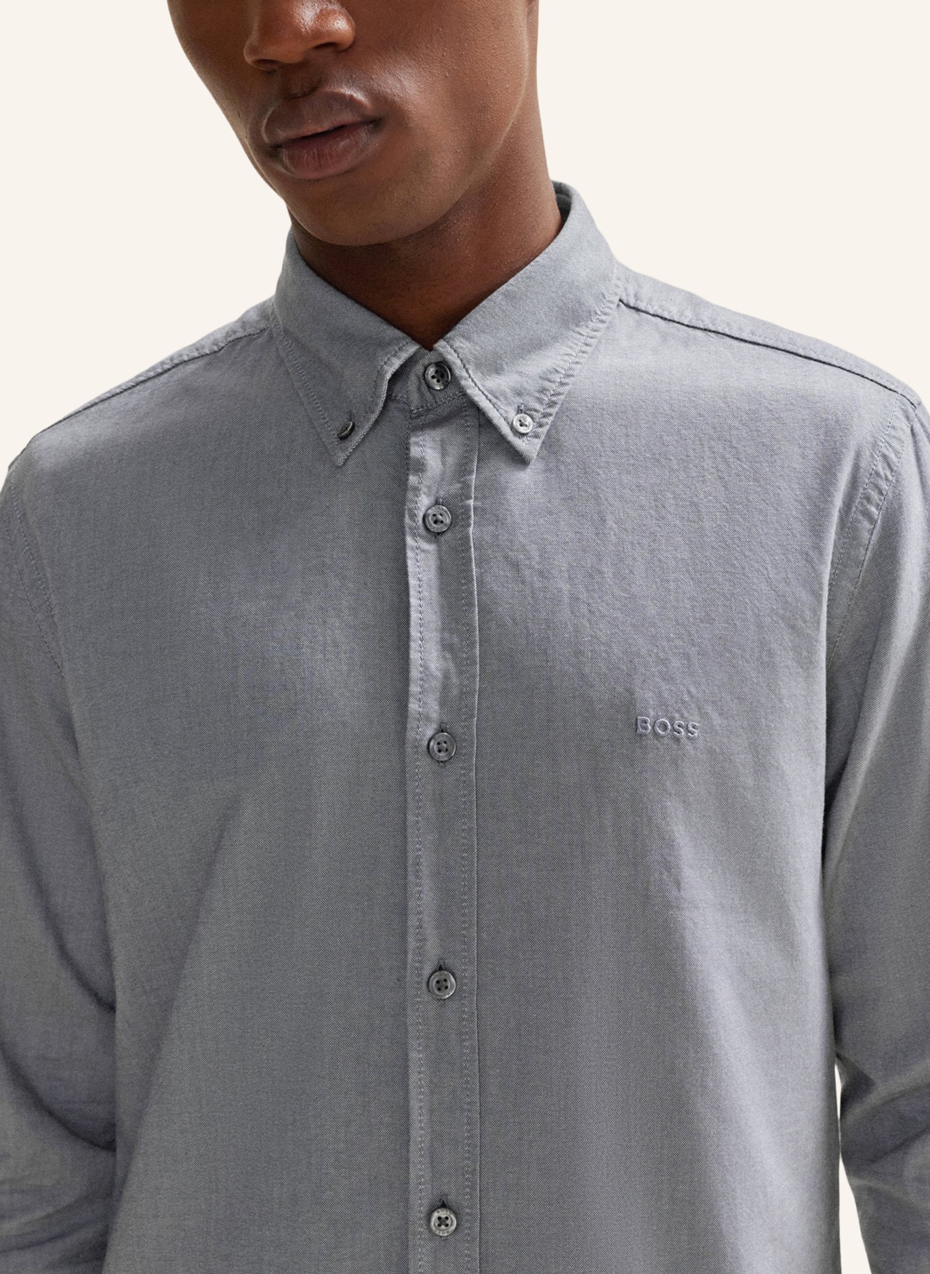 BOSS Casual Hemd RICKERT Regular Fit, Farbe: DUNKELGRAU (Bild 3)
