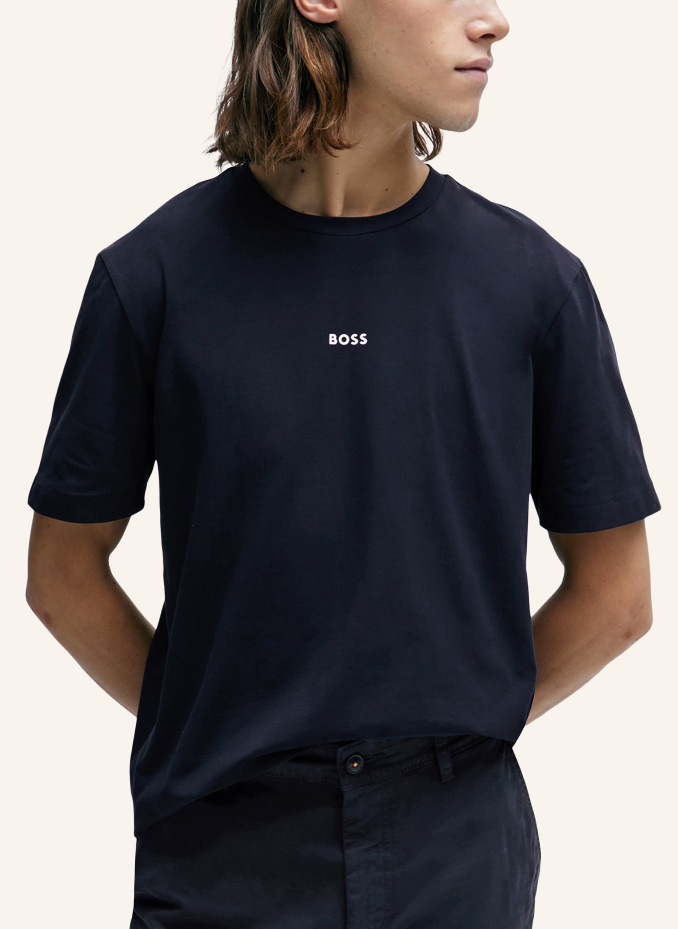 BOSS T-Shirt TCHUP Relaxed Fit, Farbe: DUNKELBLAU (Bild 4)