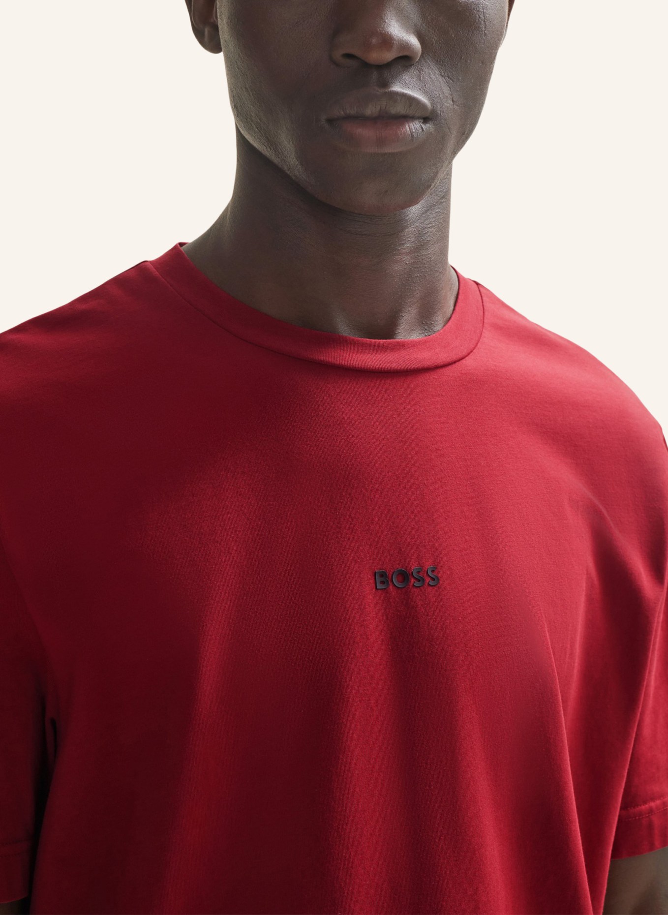 BOSS T-Shirt TCHUP Relaxed Fit, Farbe: DUNKELROT (Bild 3)
