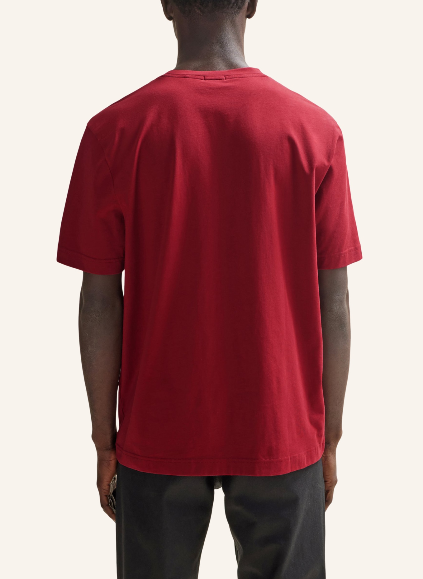 BOSS T-Shirt TCHUP Relaxed Fit, Farbe: DUNKELROT (Bild 2)