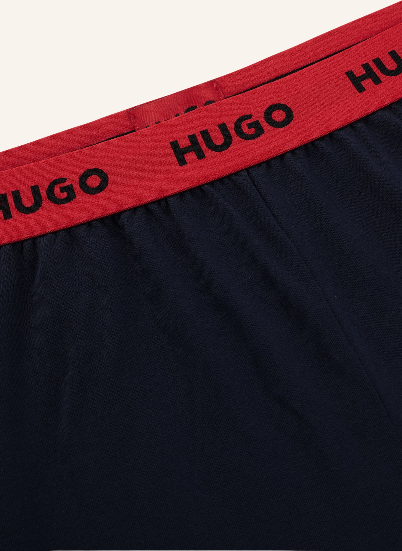 HUGO Pyjamas Unterteil LINKED SHORT PANT, Farbe: DUNKELBLAU (Bild 2)