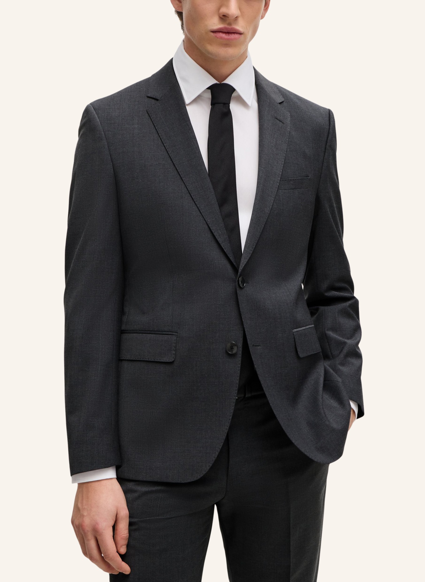 BOSS Business Anzug H-JASPER-2PCS-C-224 Regular Fit, Farbe: DUNKELGRAU (Bild 4)