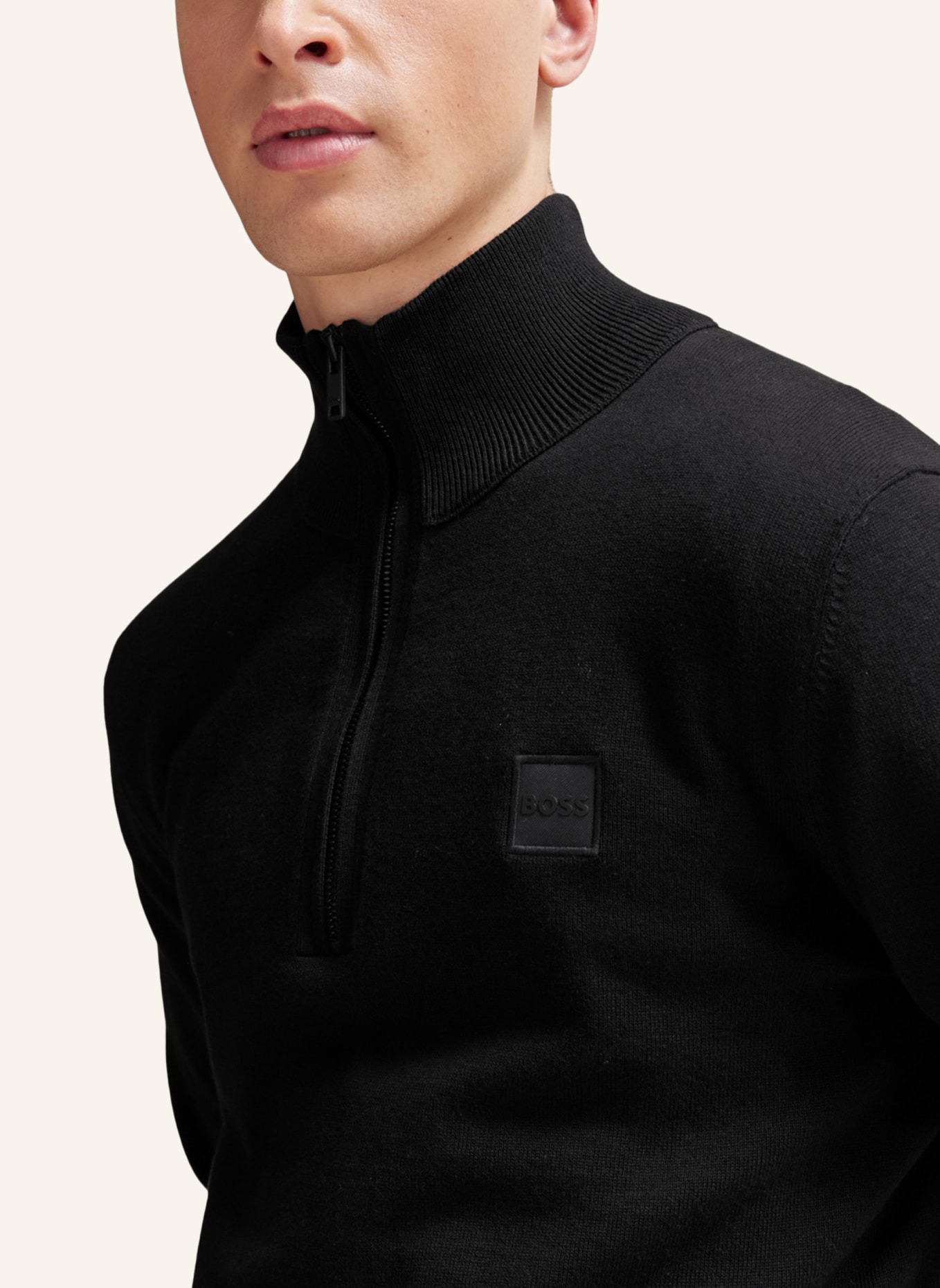 BOSS Pullover KANOBIX Regular Fit, Farbe: SCHWARZ (Bild 3)