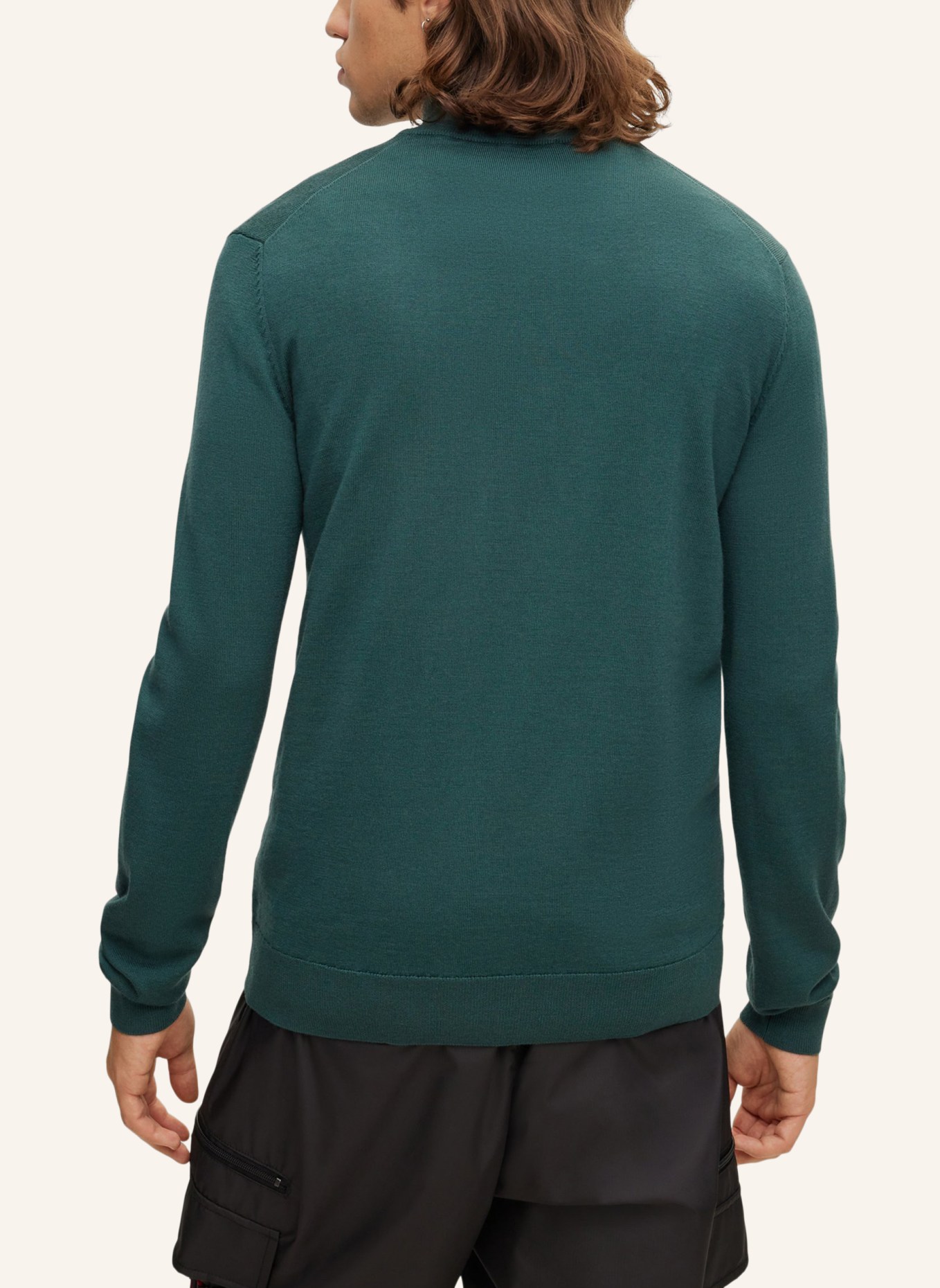 HUGO Pullover SAN QUIRIN-M Regular Fit, Farbe: DUNKELGRÜN (Bild 2)