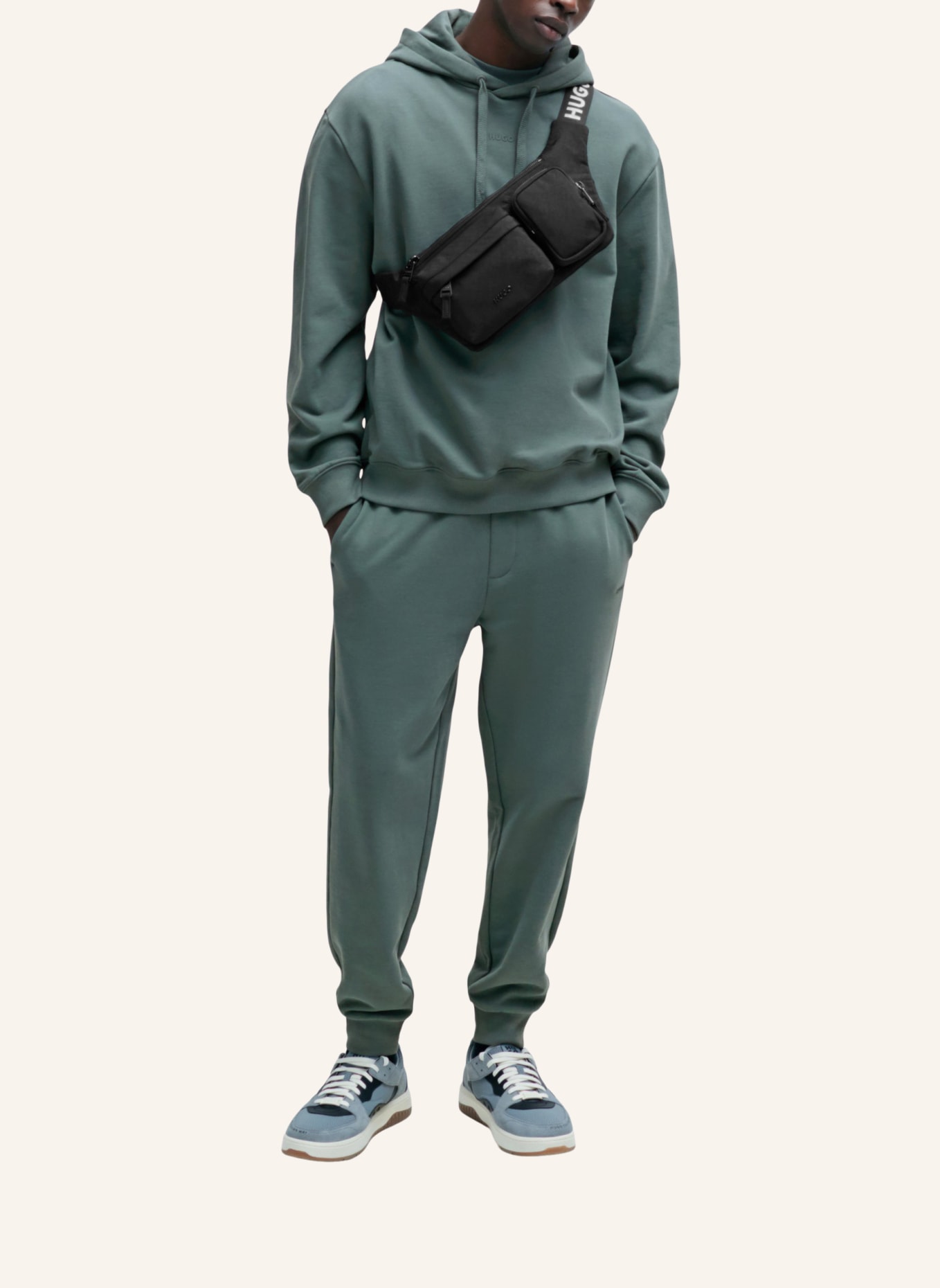 HUGO Sweatshirt DAPO Relaxed Fit, Farbe: DUNKELGRÜN (Bild 5)