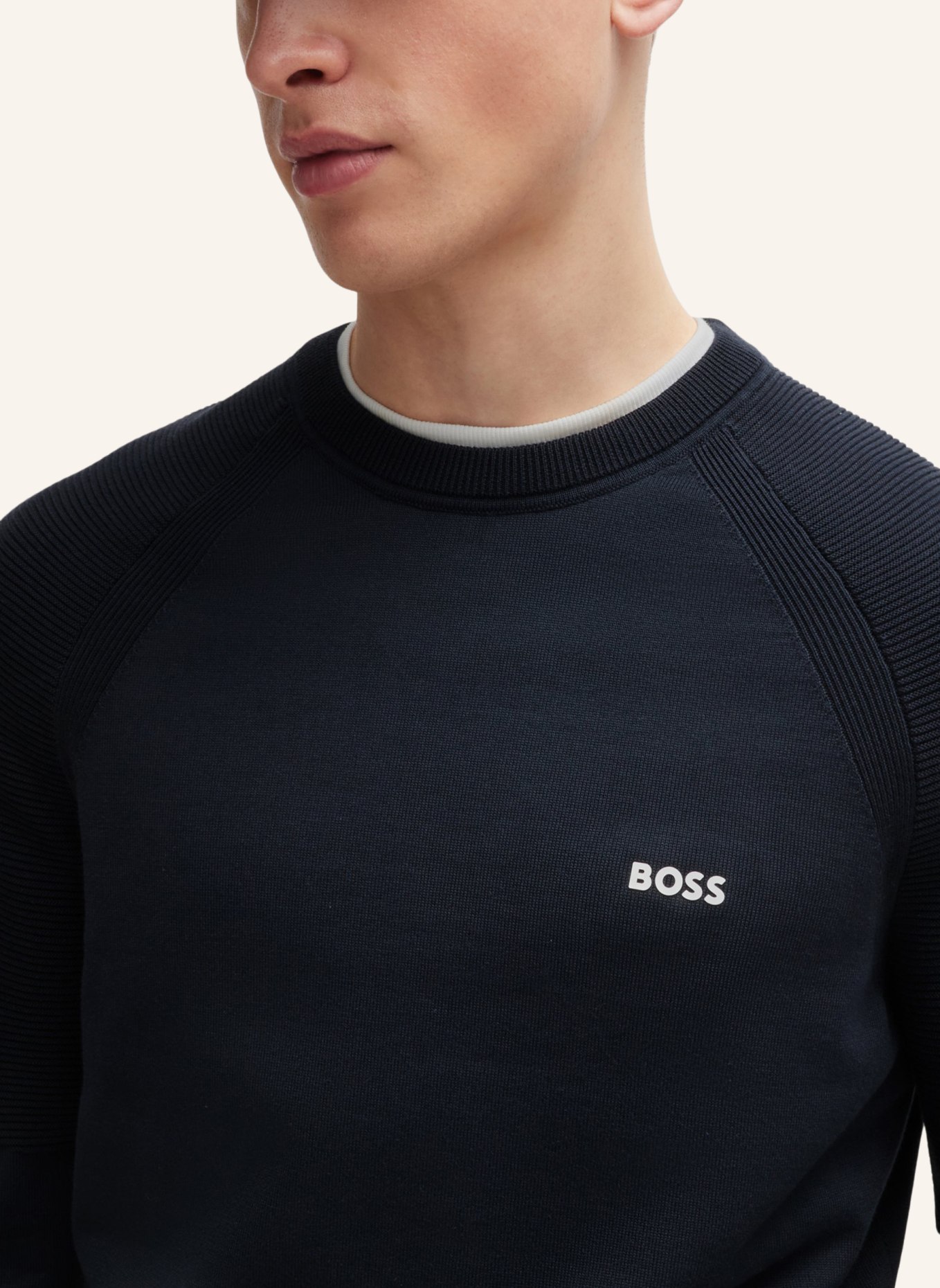 BOSS Pullover PERFORM-X_CN Regular Fit, Farbe: DUNKELBLAU (Bild 3)
