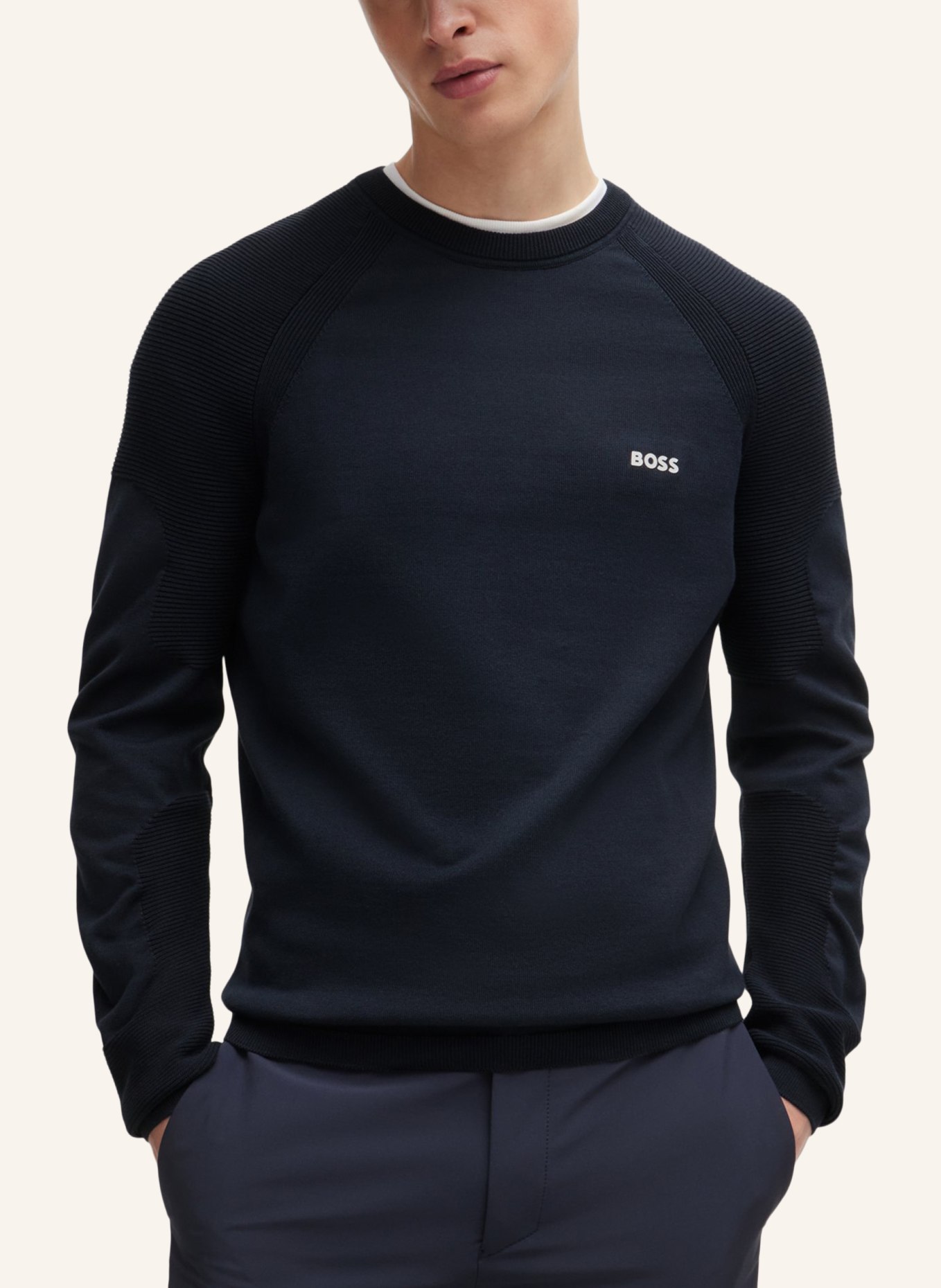 BOSS Pullover PERFORM-X_CN Regular Fit, Farbe: DUNKELBLAU (Bild 4)
