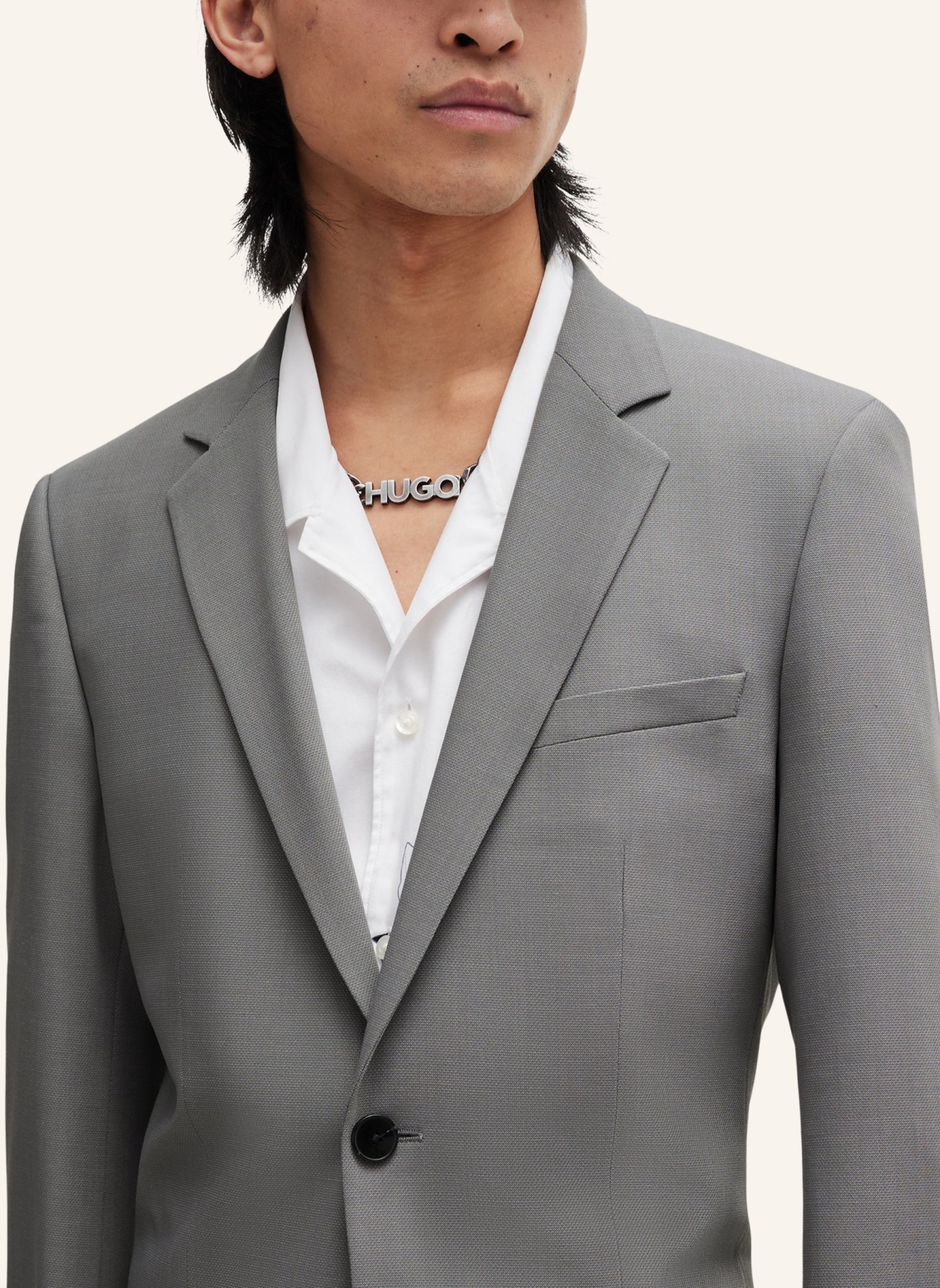 HUGO Business Anzug HENRY/GETLIN232X Slim Fit, Farbe: HELLGRAU (Bild 4)