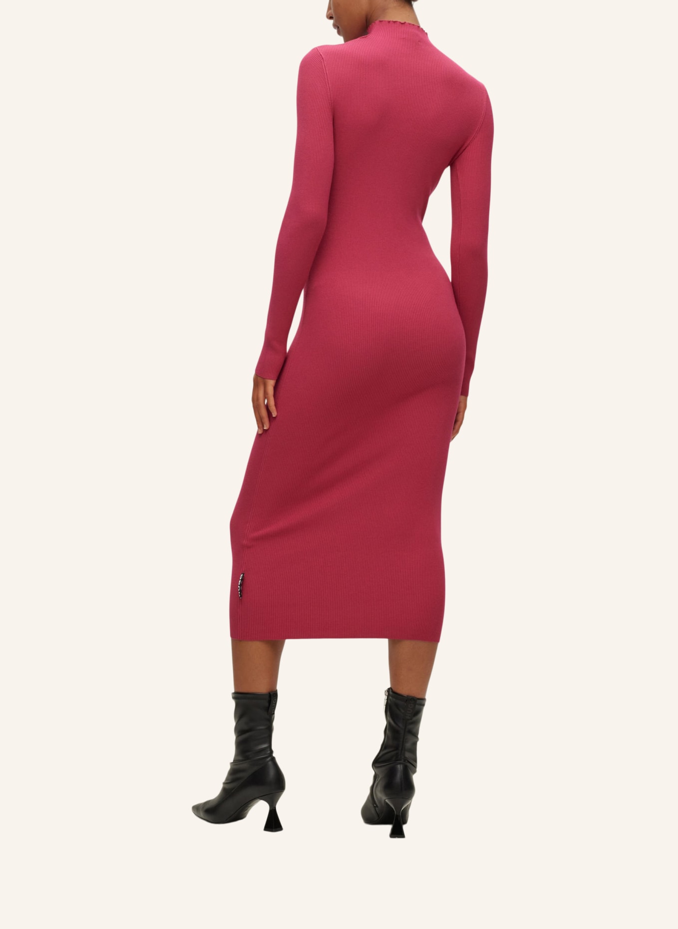 HUGO Gestricktes Kleid SORITEXA Slim Fit, Farbe: PINK (Bild 2)