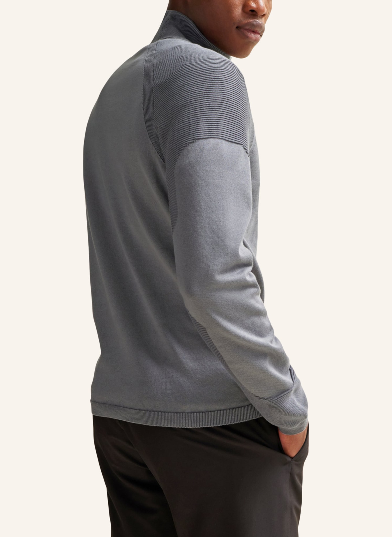 BOSS Pullover PERFORM-X_QZ Regular Fit, Farbe: GRAU (Bild 2)