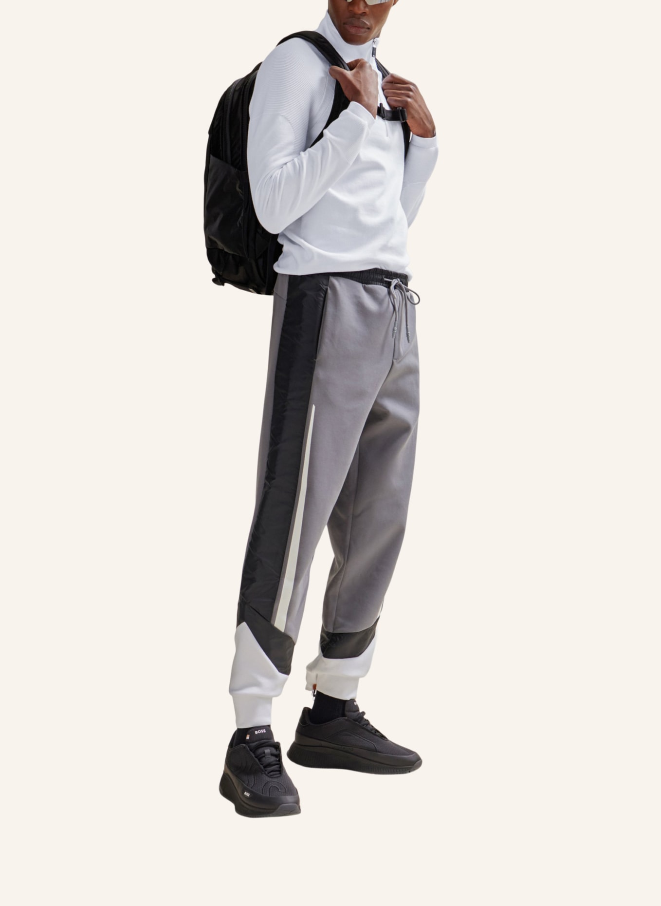 BOSS Pullover PERFORM-X_QZ Regular Fit, Farbe: WEISS (Bild 5)