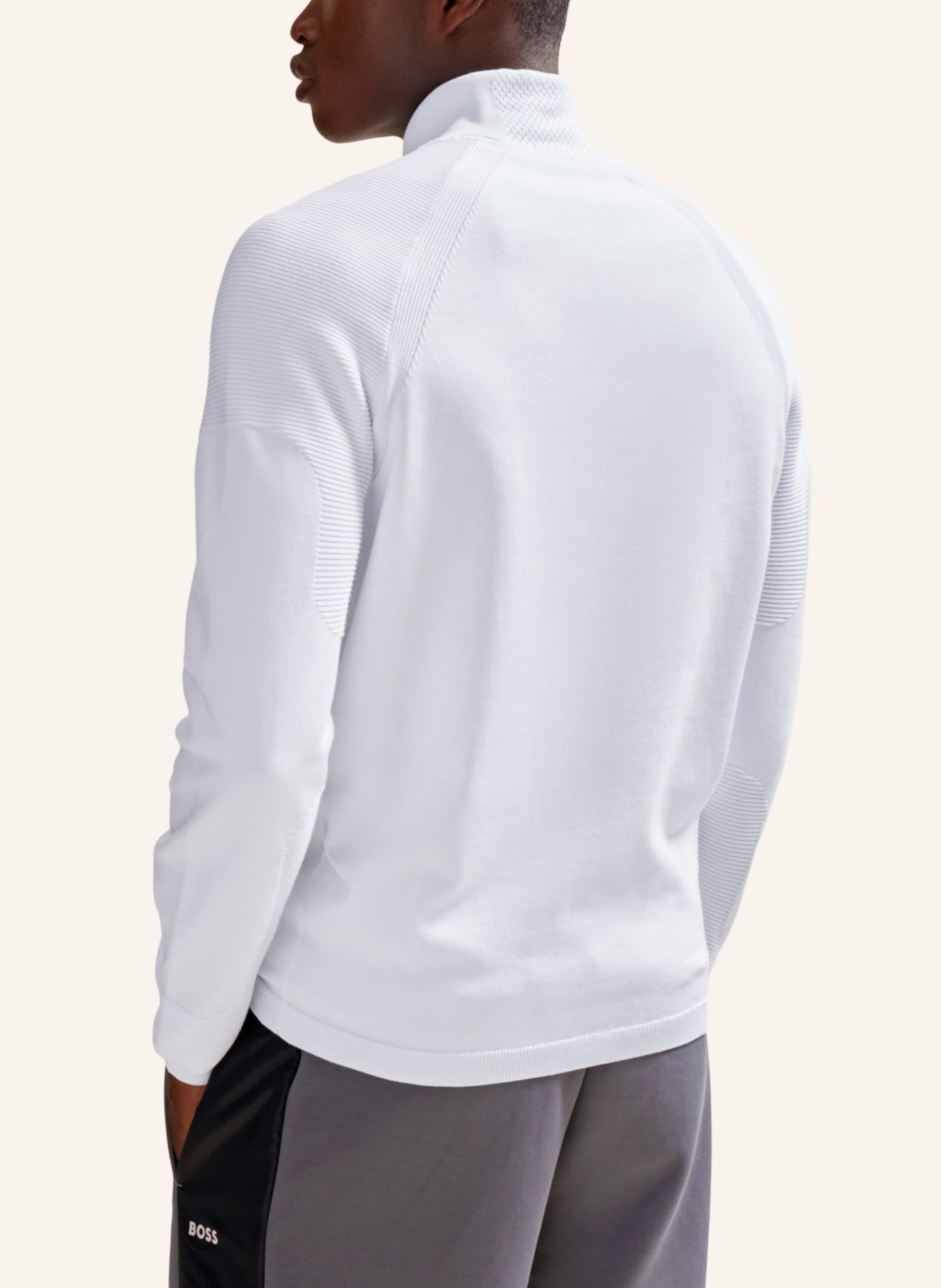 BOSS Pullover PERFORM-X_QZ Regular Fit, Farbe: WEISS (Bild 2)