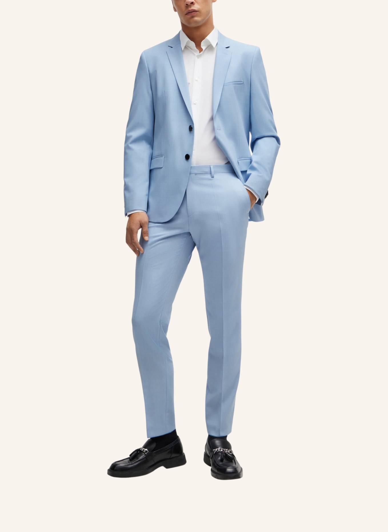 HUGO Business Anzug ARTI/HESTEN232X Extra-Slim Fit, Farbe: HELLBLAU (Bild 9)