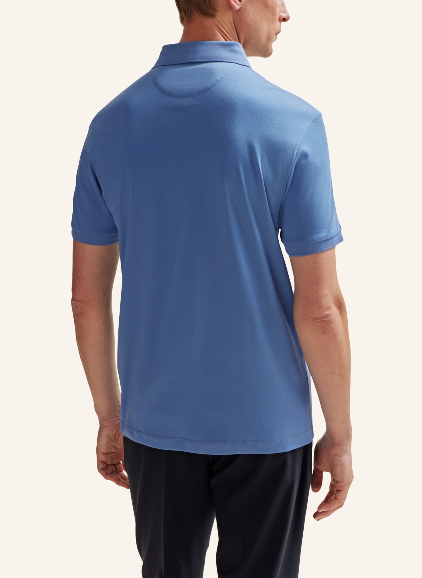 BOSS Poloshirt L-PERRY 14 Regular Fit, Farbe: BLAU (Bild 2)