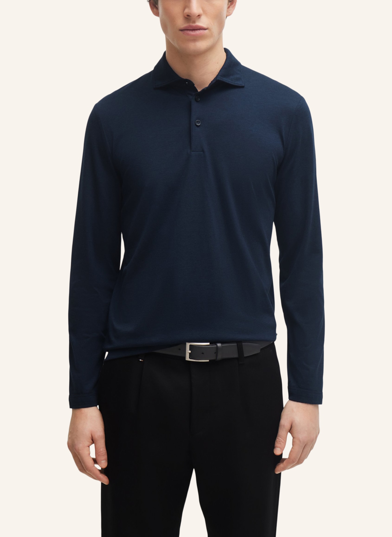 BOSS Poloshirt PLEINS 24 Slim Fit, Farbe: DUNKELBLAU (Bild 4)