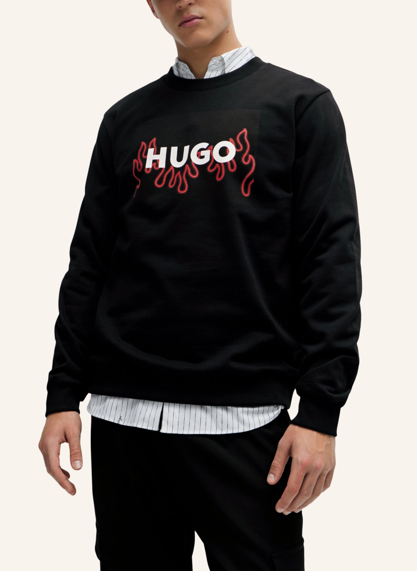 HUGO Sweatshirt DURAGOL_U241 Regular Fit, Farbe: SCHWARZ (Bild 4)