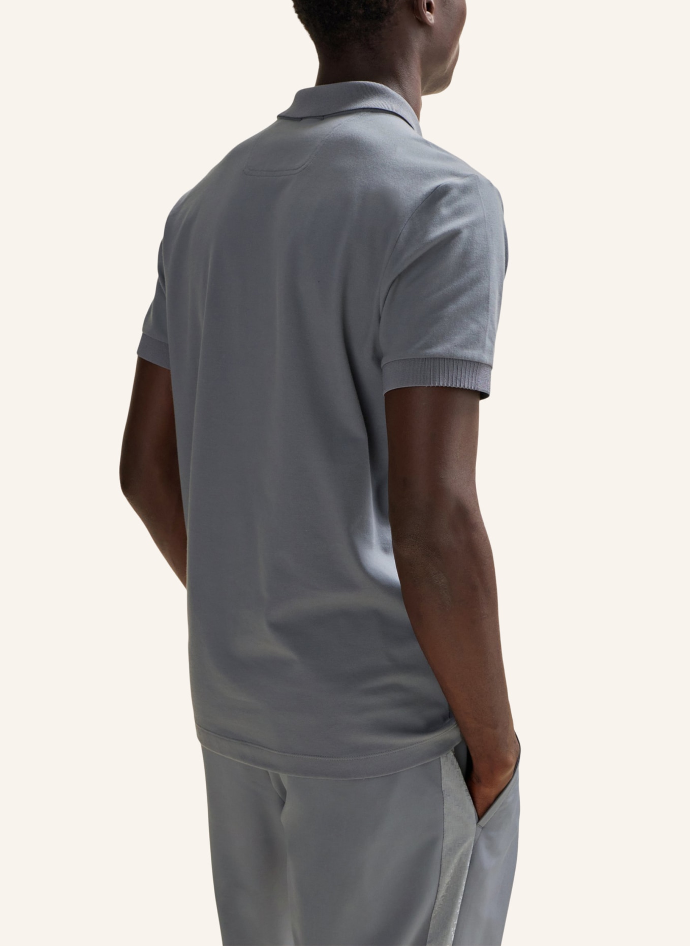BOSS Poloshirt PAULE MIRROR Slim Fit, Farbe: GRAU (Bild 2)