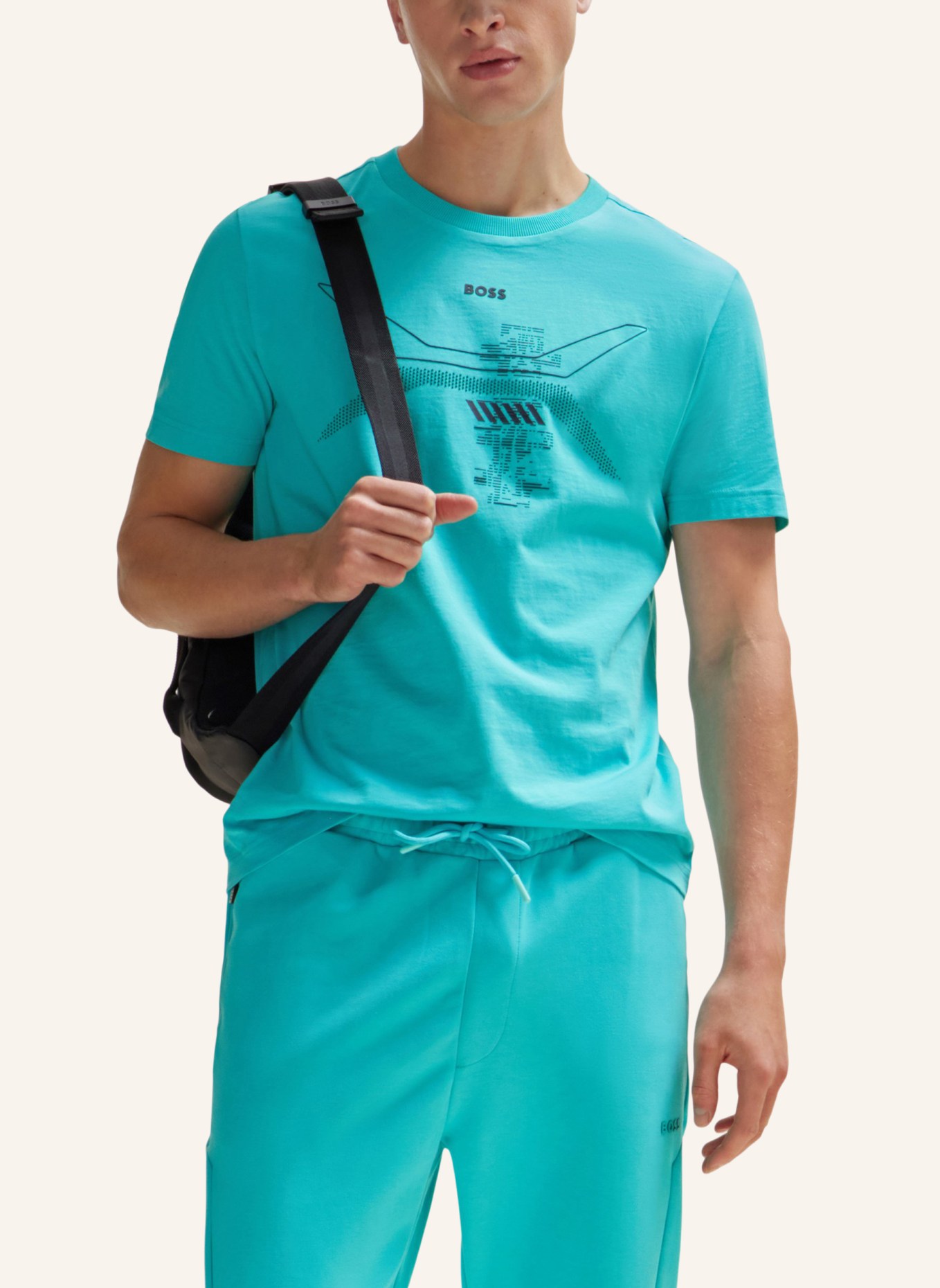 BOSS T-Shirt TEE 3 Regular Fit, Farbe: GRÜN (Bild 4)