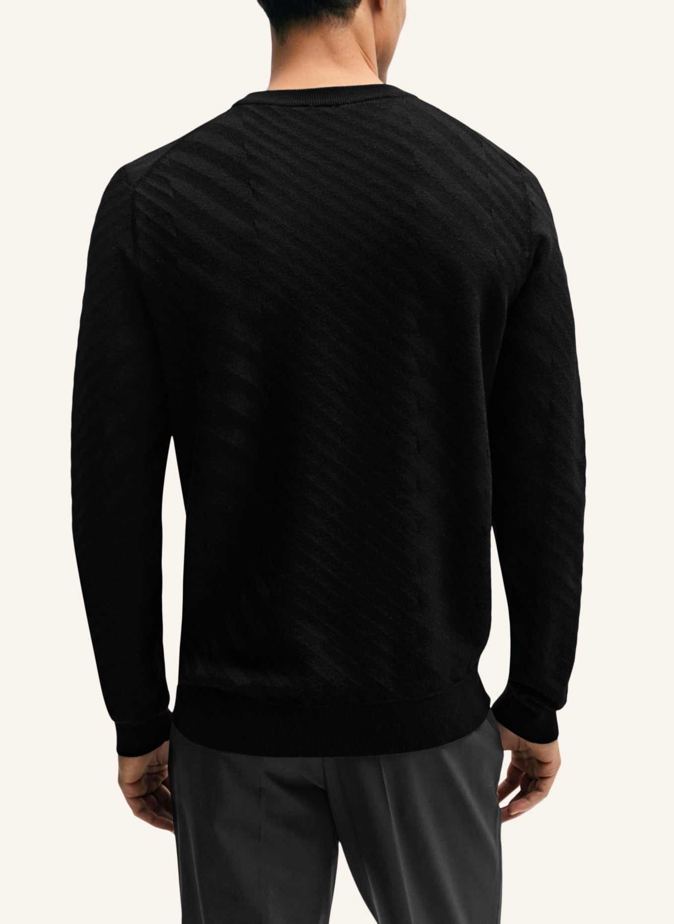 BOSS Pullover PALWINO Regular Fit, Farbe: SCHWARZ (Bild 4)