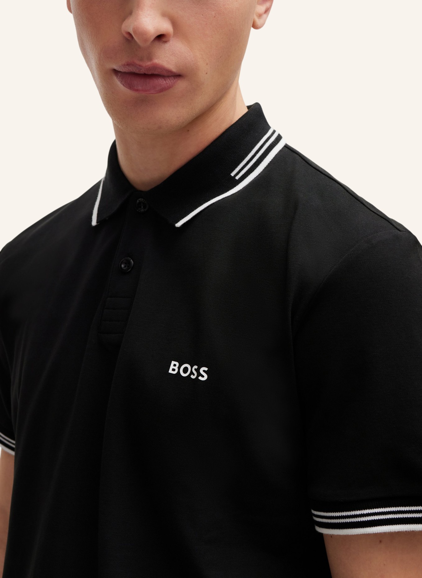 BOSS Poloshirt PAUL Slim Fit, Farbe: SCHWARZ (Bild 3)