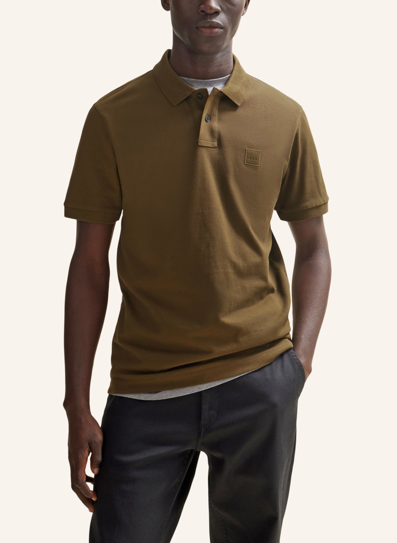 BOSS Poloshirt PASSENGER Slim Fit, Farbe: GRÜN (Bild 4)