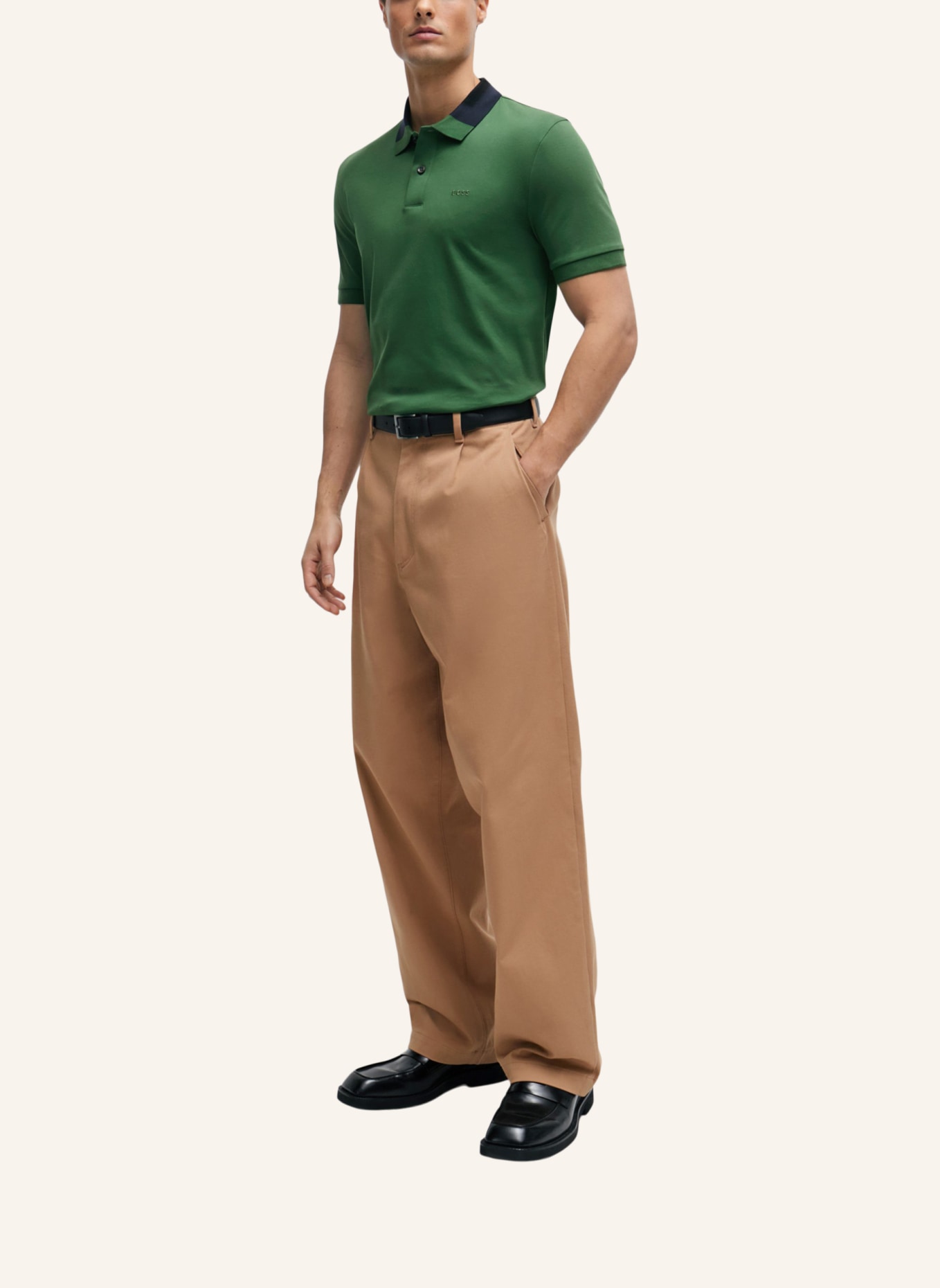 BOSS Poloshirt PHILLIPSON 116 Slim Fit, Farbe: GRÜN (Bild 5)