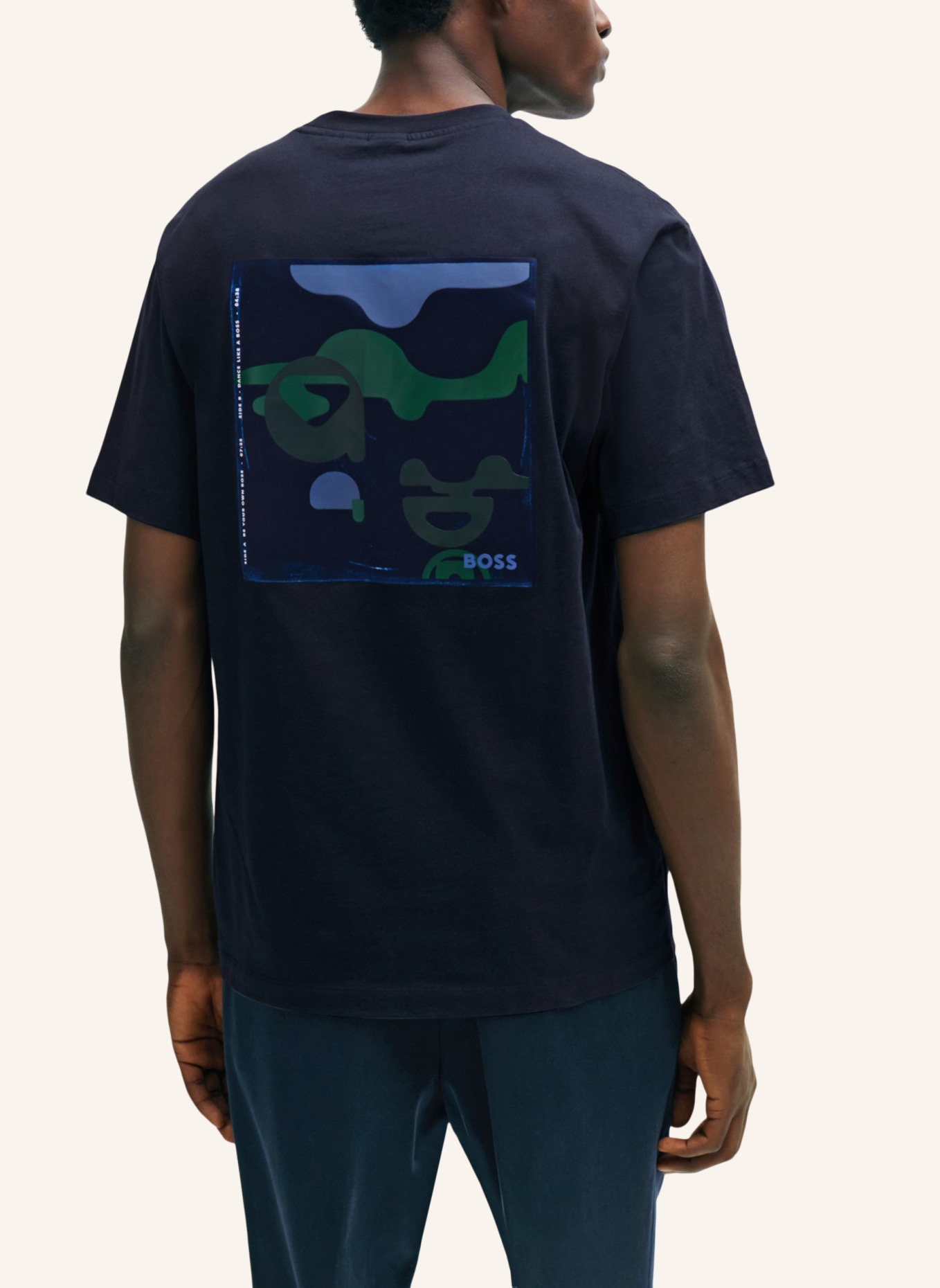 BOSS T-Shirt TESSIN 18 Regular Fit, Farbe: DUNKELBLAU (Bild 2)