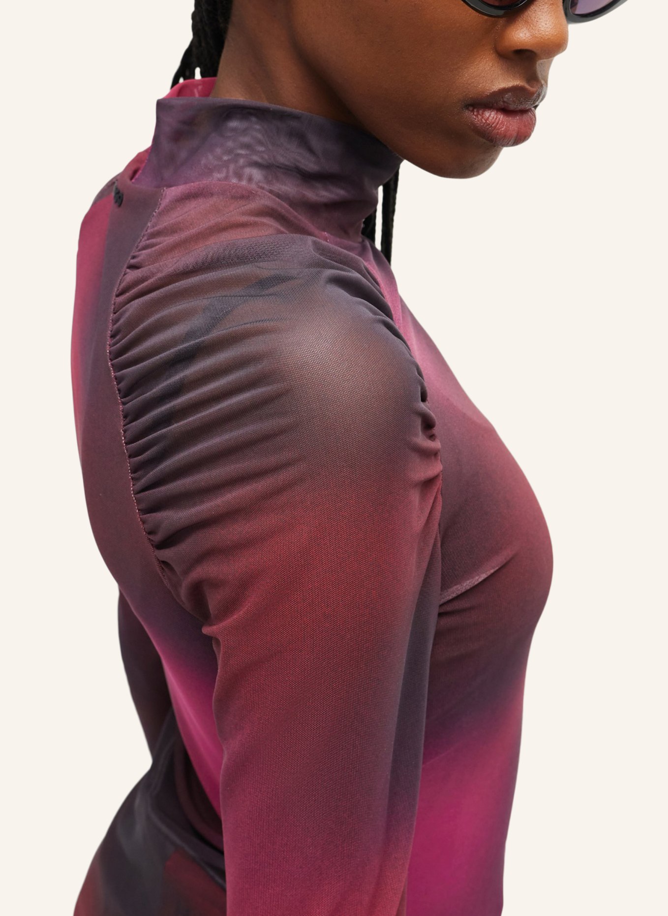 HUGO Casual Top DAMARYLLIS Slim Fit, Farbe: ROT (Bild 3)