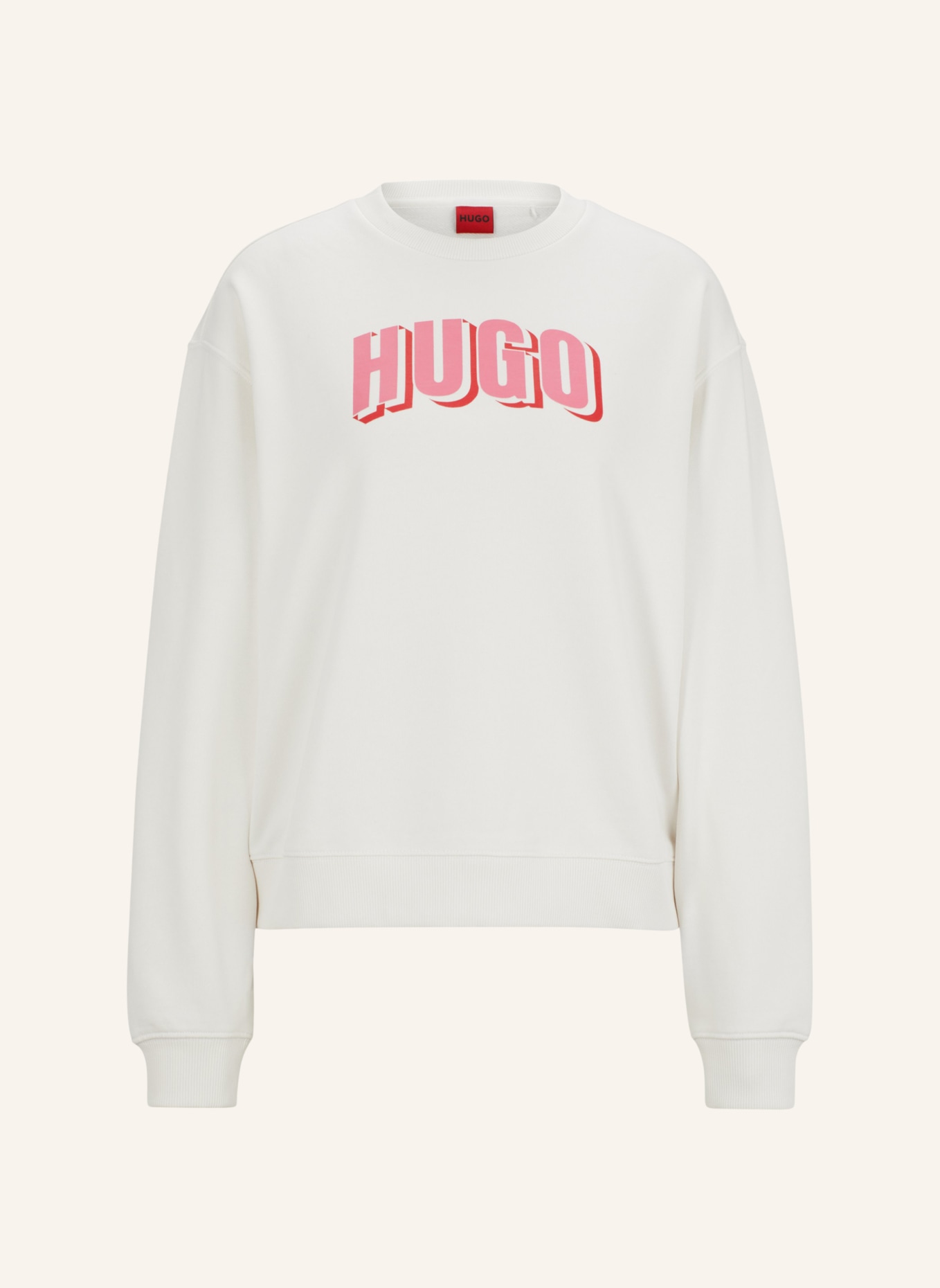 HUGO Sweatshirt DEROXINA Oversize Fit, Farbe: WEISS (Bild 1)
