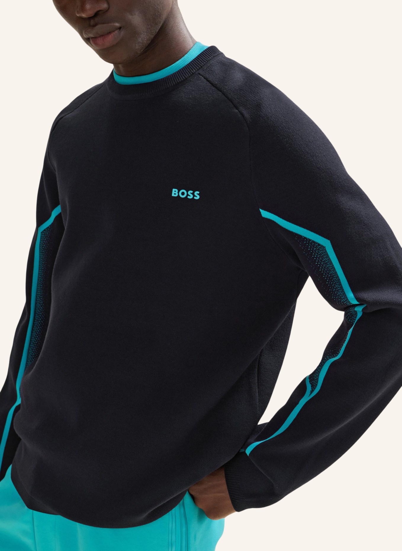 BOSS Pullover RAZLO Regular Fit, Farbe: DUNKELBLAU (Bild 3)