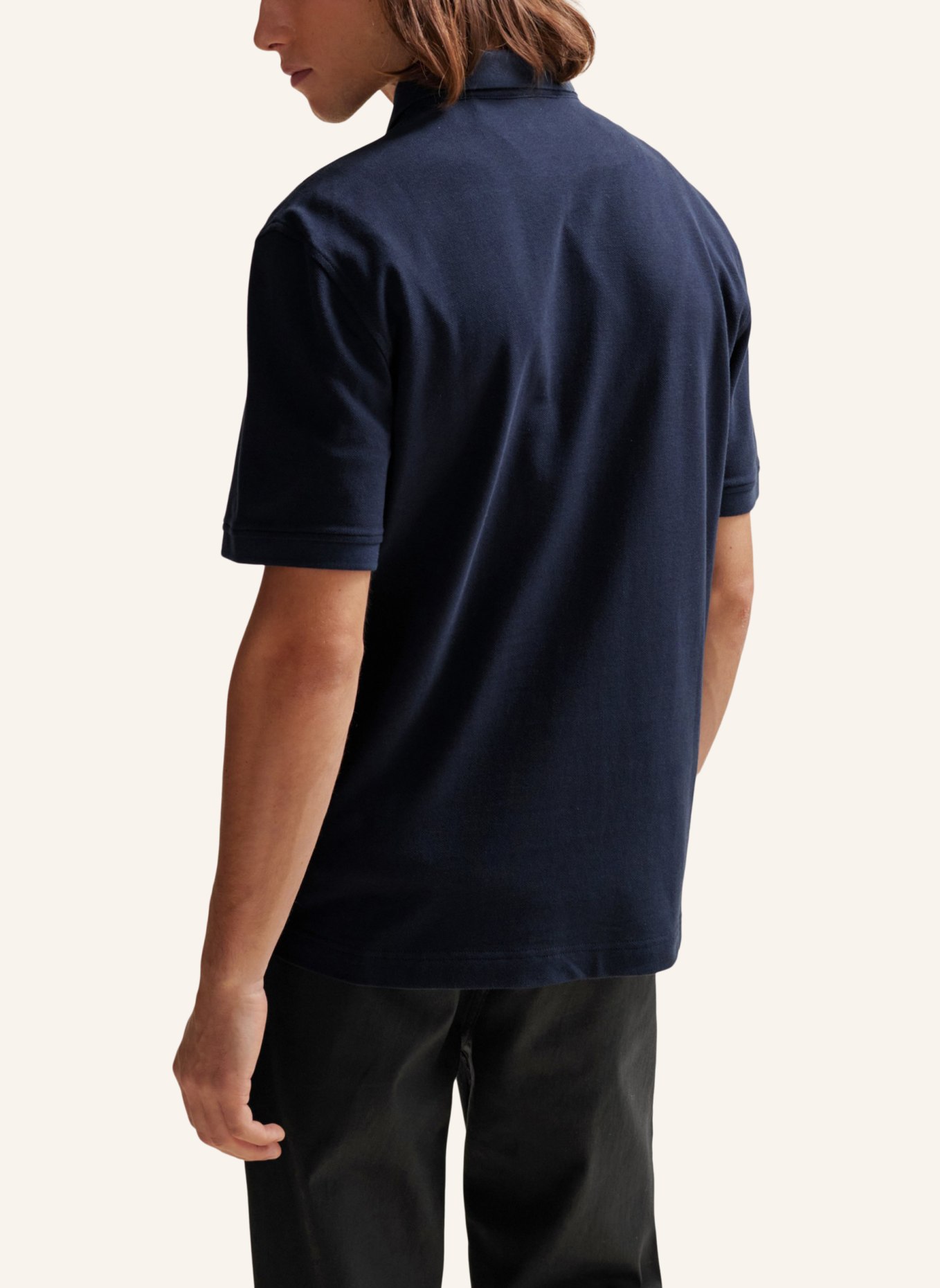 BOSS Poloshirt PEZIP Relaxed Fit, Farbe: DUNKELBLAU (Bild 2)