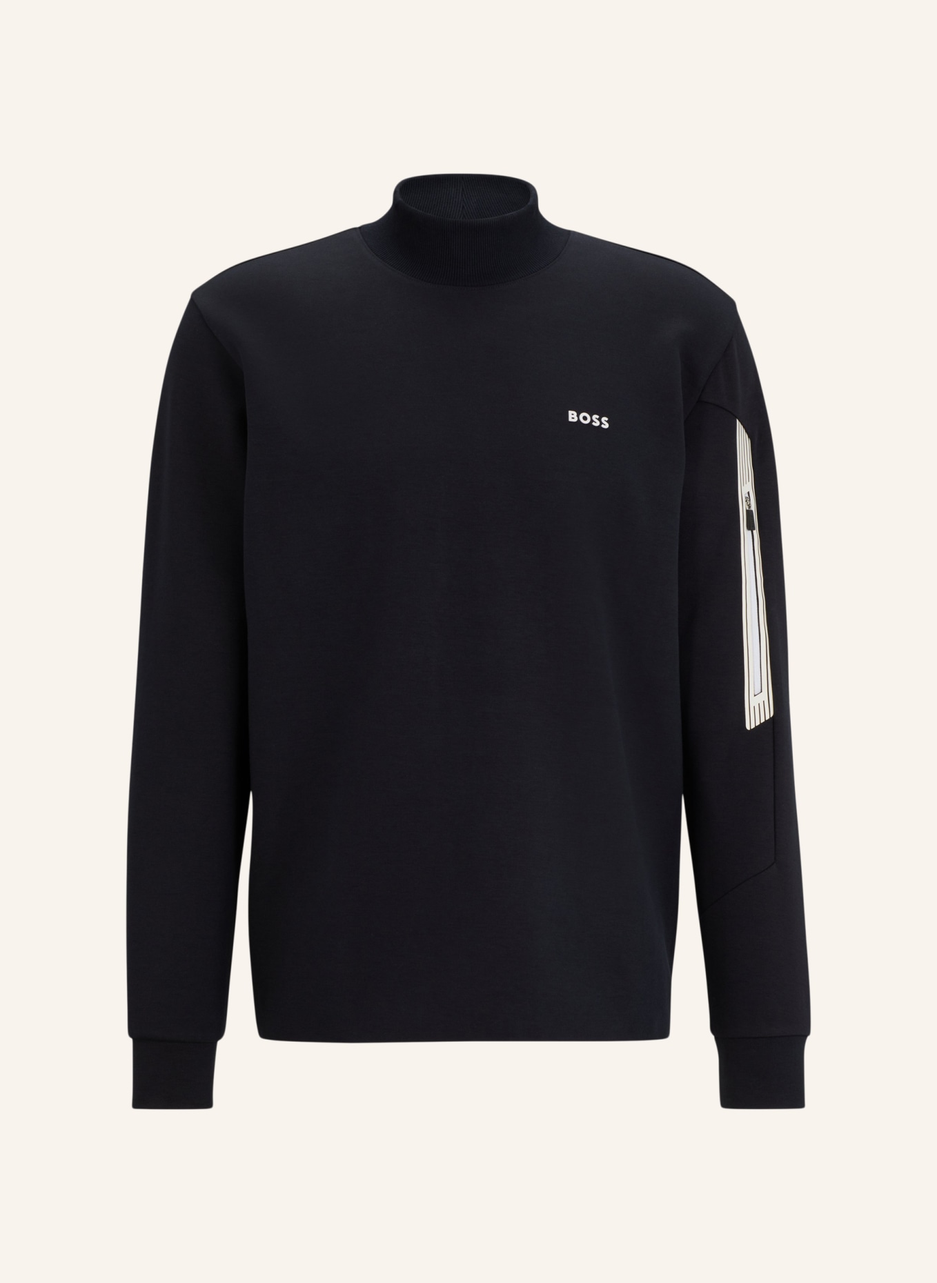 BOSS Sweatshirt SALBOCK 1 Regular Fit, Farbe: DUNKELBLAU (Bild 1)
