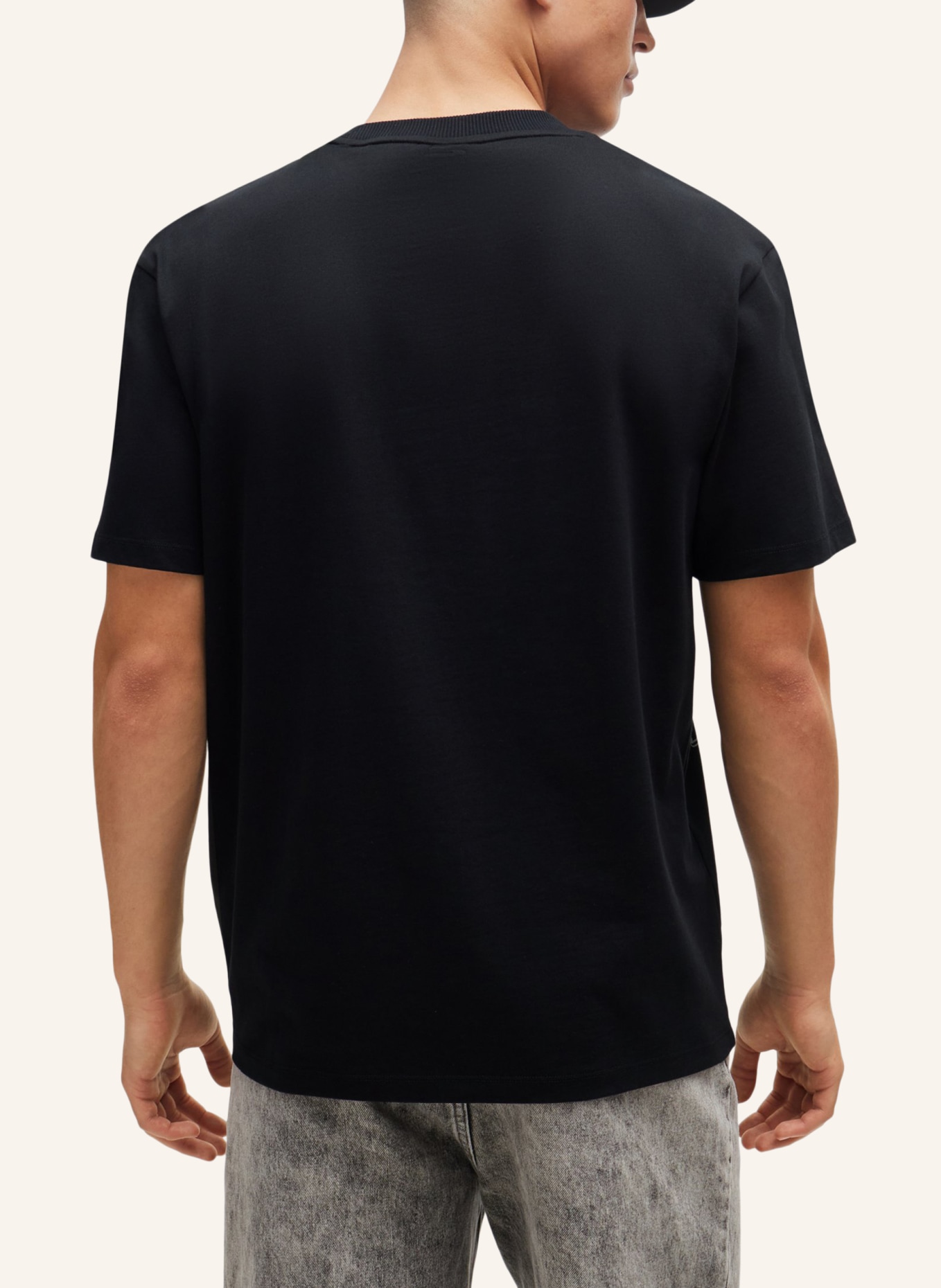 HUGO T-Shirt DACIFICO Relaxed Fit, Farbe: SCHWARZ (Bild 2)