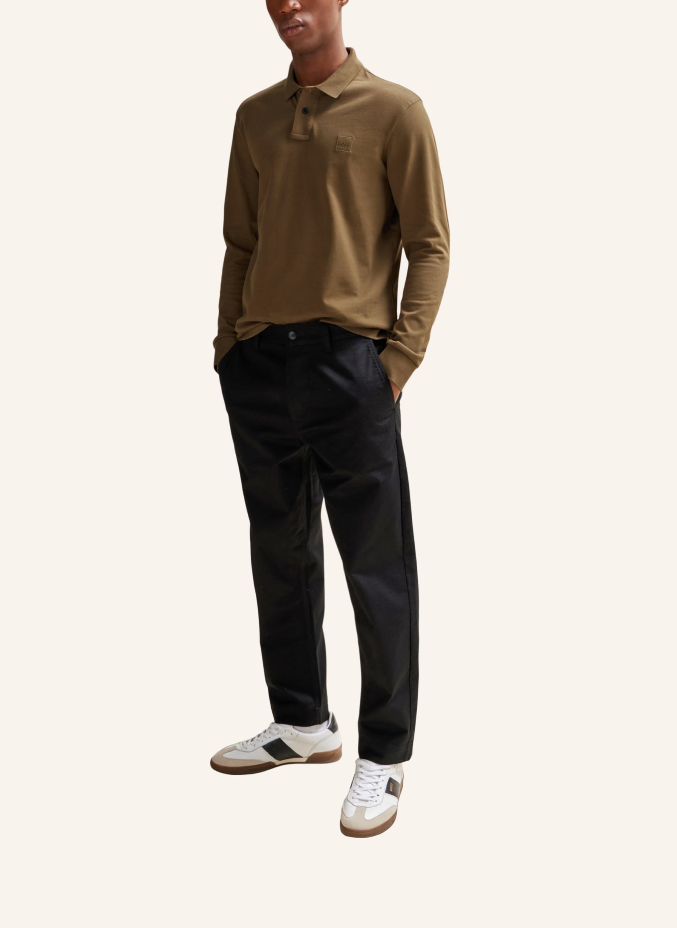 BOSS Poloshirt PASSERBY Slim Fit, Farbe: BRAUN (Bild 5)