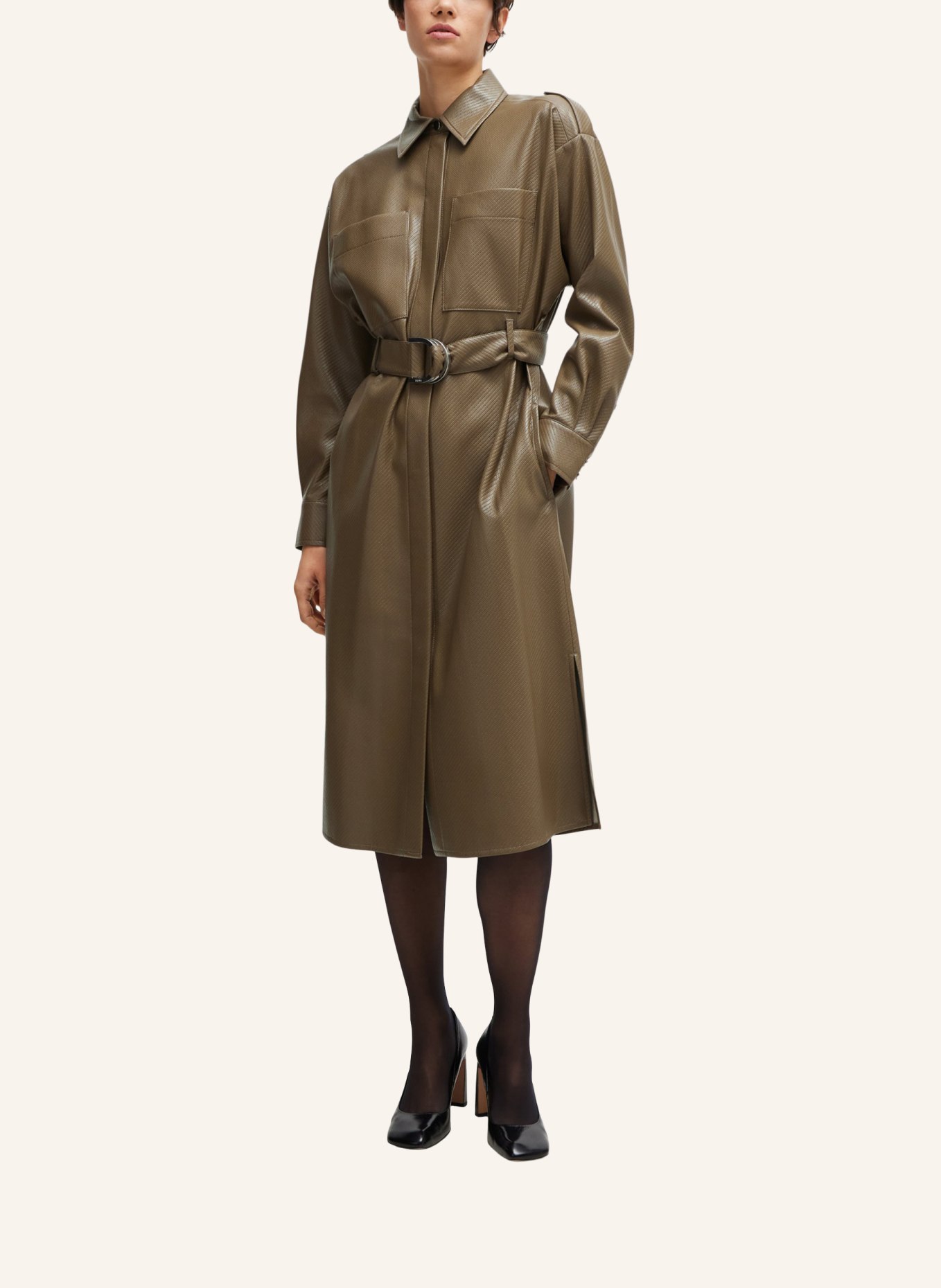 BOSS Business Kleid DELEXA Regular Fit, Farbe: BRAUN (Bild 6)