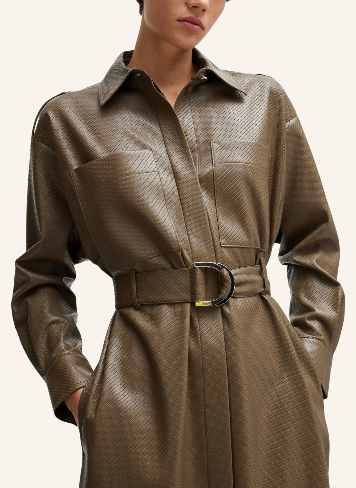 BOSS Business Kleid DELEXA Regular Fit, Farbe: BRAUN (Bild 4)