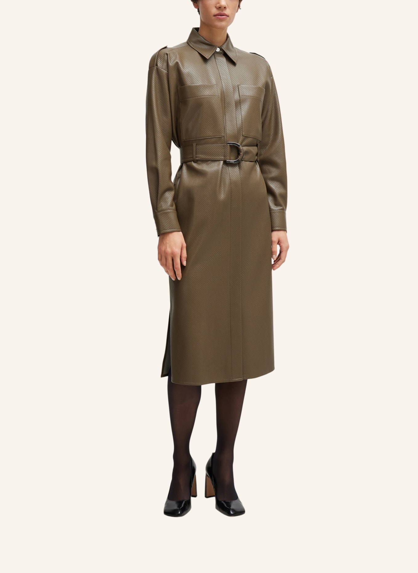 BOSS Business Kleid DELEXA Regular Fit, Farbe: BRAUN (Bild 5)