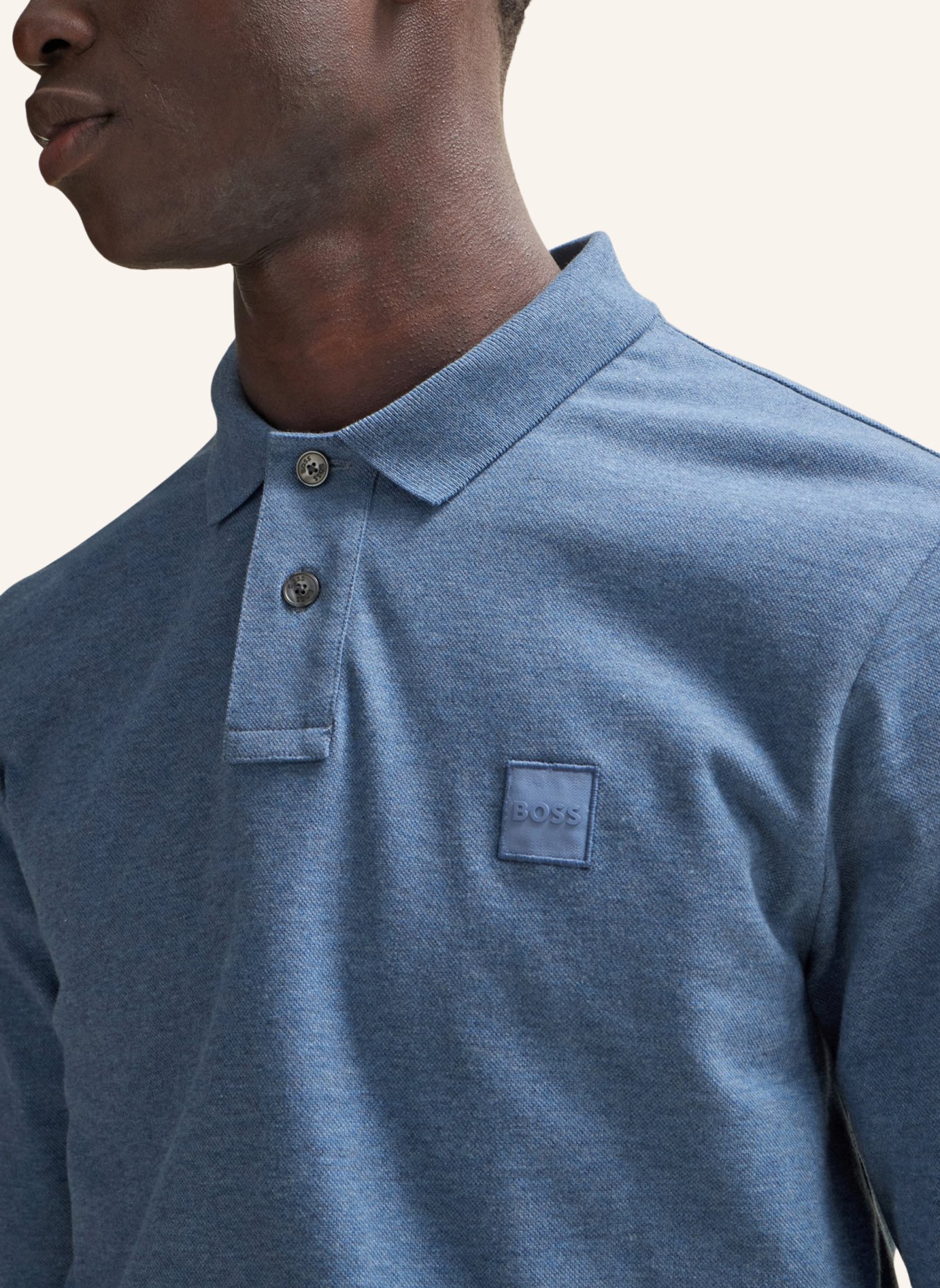 BOSS Poloshirt PASSERBY Slim Fit, Farbe: BLAU (Bild 3)
